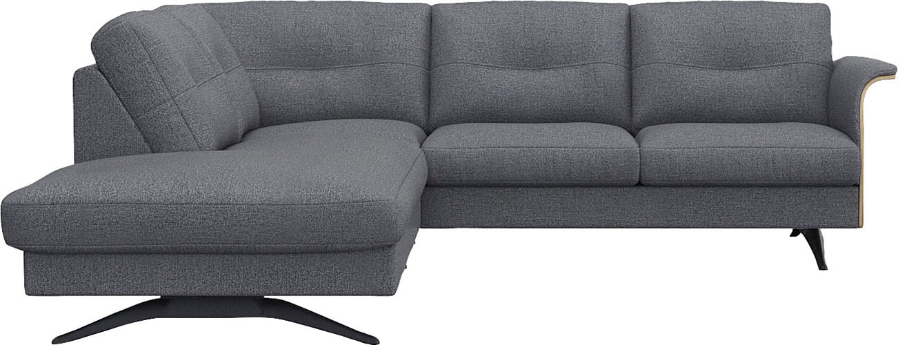 FLEXLUX Ecksofa "Glow, super bequem durch hochwertigem Sitzaufbau mit Feder günstig online kaufen