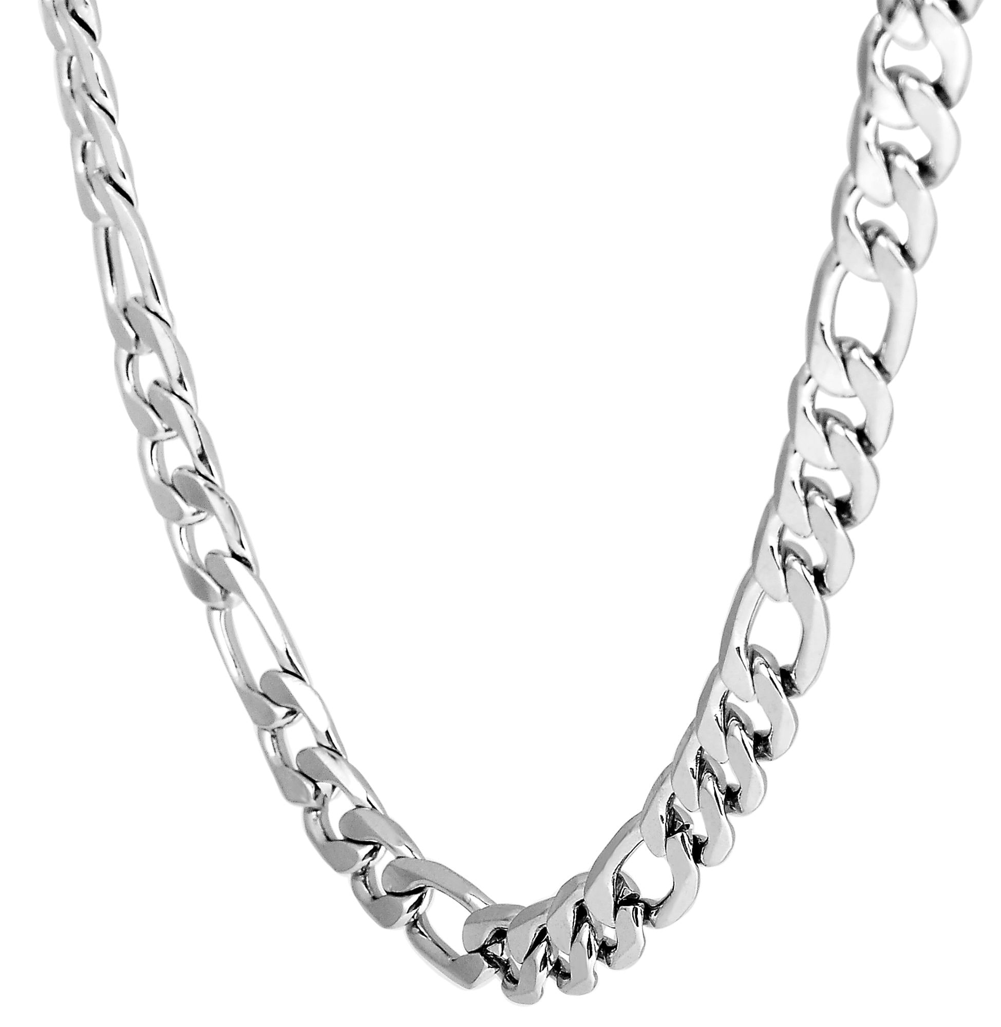 Adelia´s Kette ohne Anhänger »Unisex Halskette – Figarokette aus Edelstahl« Ideal als Geschenk zum einfach so