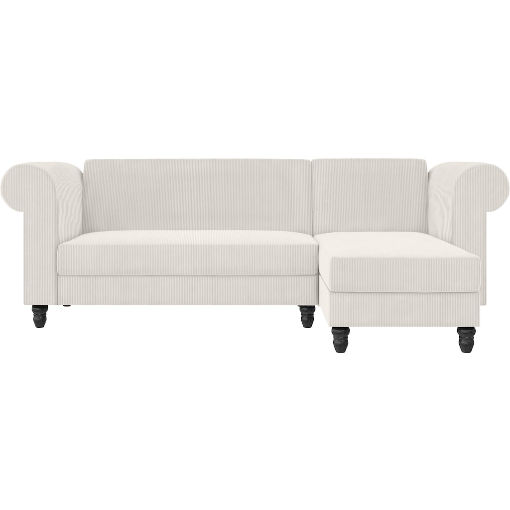 Dorel Home Ecksofa »Felix II, L-Form, Schlafsofa 241cm (Liegefl. 108/195 cm),«