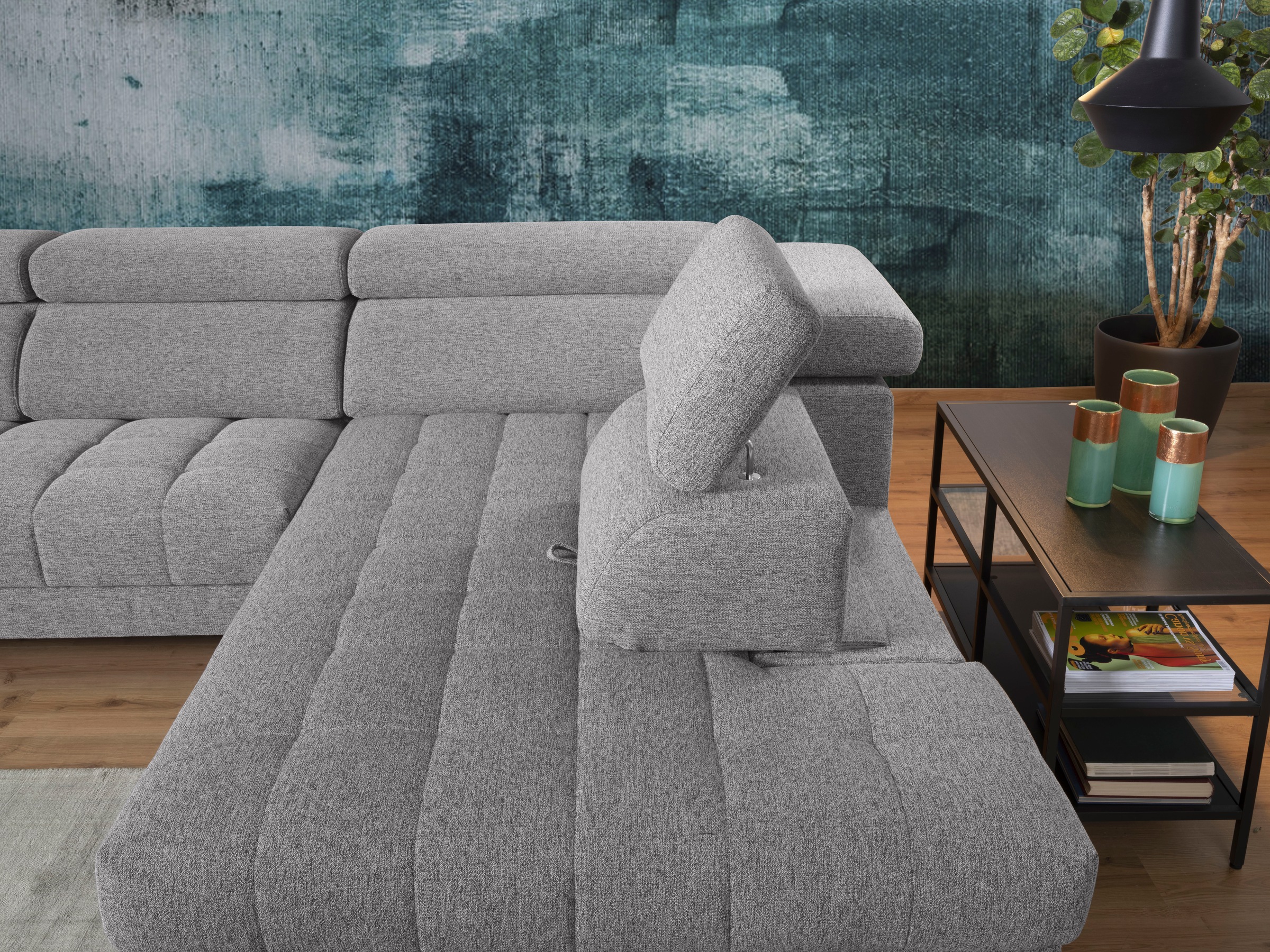 alina Ecksofa »Bahira«, Inkl. Rückenlehnen- und Sitztiefenverstellung, Breite 280 cm