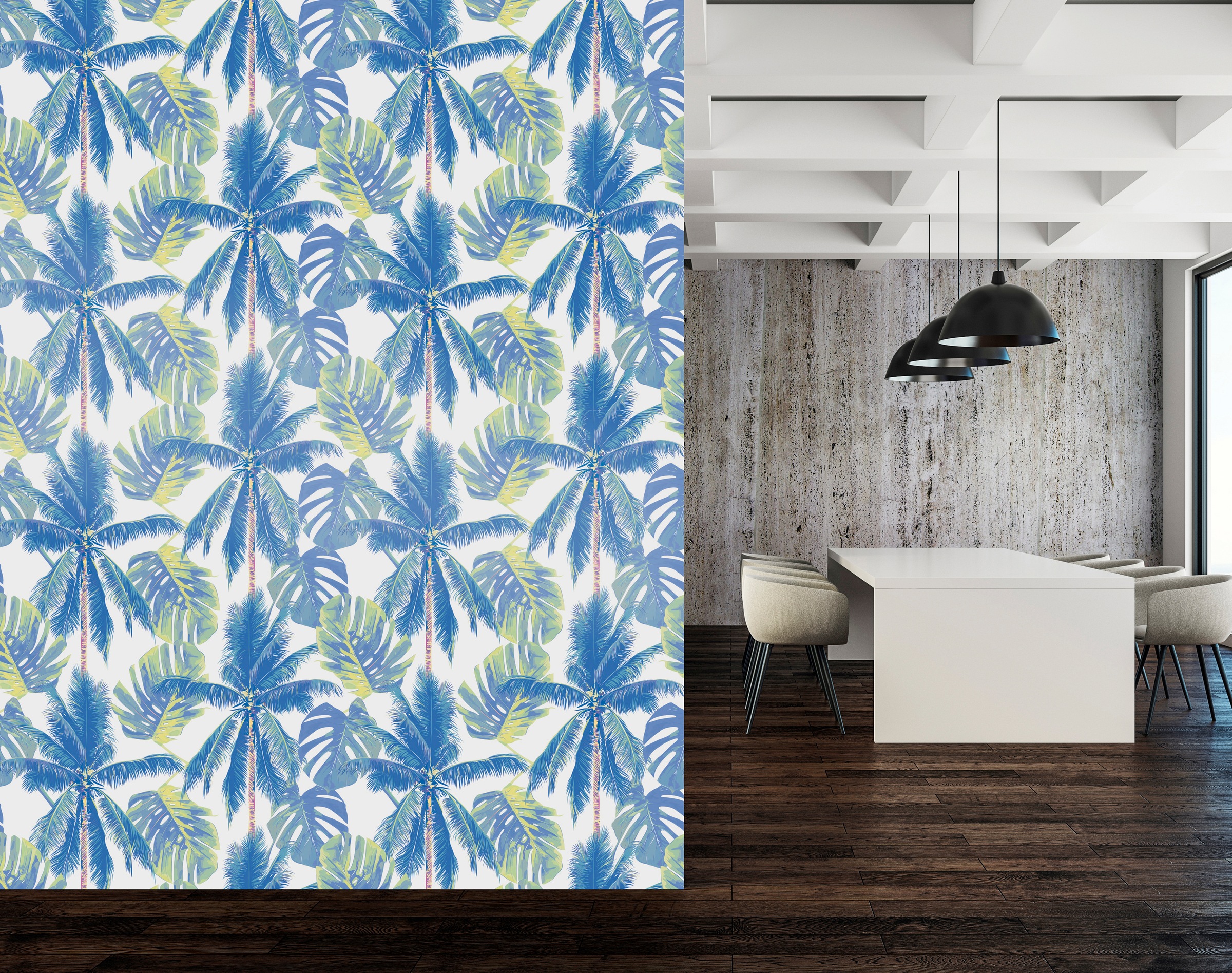 queence Vinyltapete »Riley«, floral-geblümt-gemustert-Motiv, 90x250cm, selbstklebend, kinderleichte Anbringung, Sticker