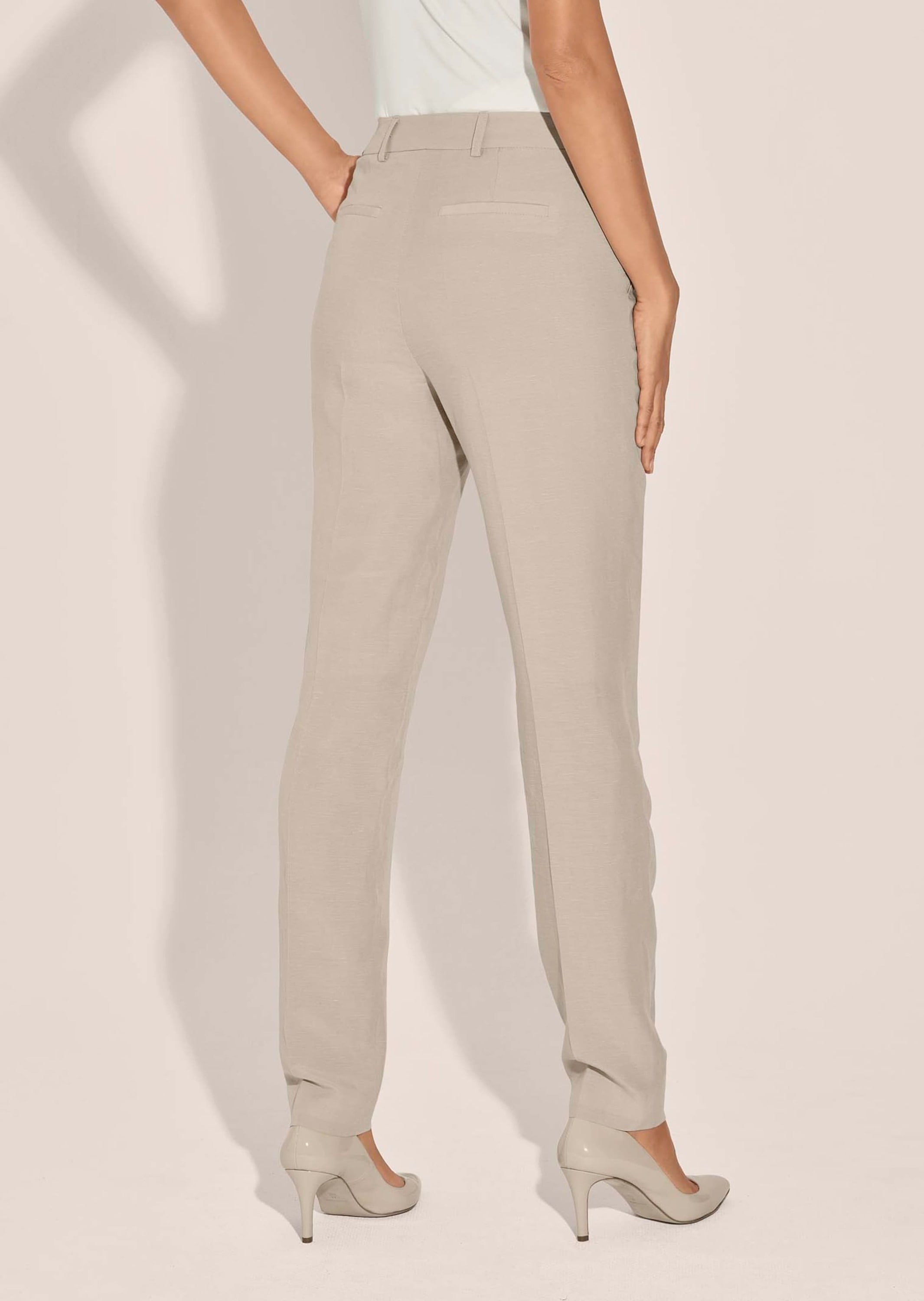 MADELEINE Bügelfaltenhose »Hose Bügelfalten-Hose mit Leinen«
