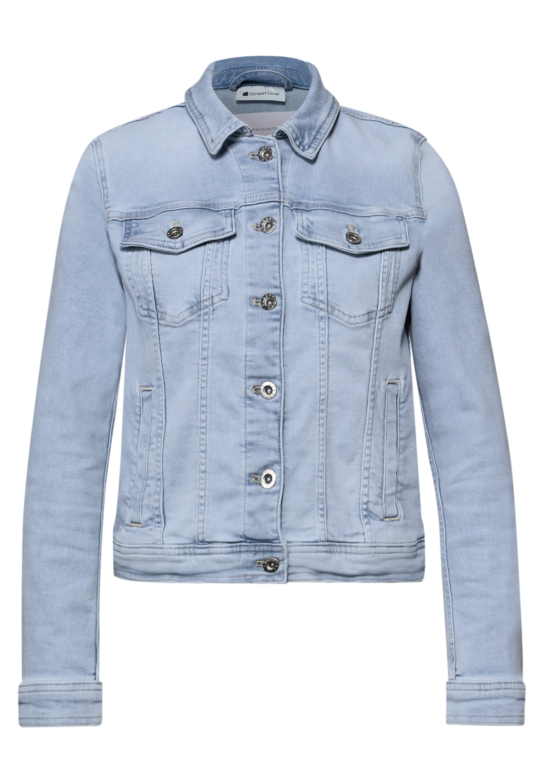STREET ONE Jeansjacke ohne Kapuze in Denim-Optik