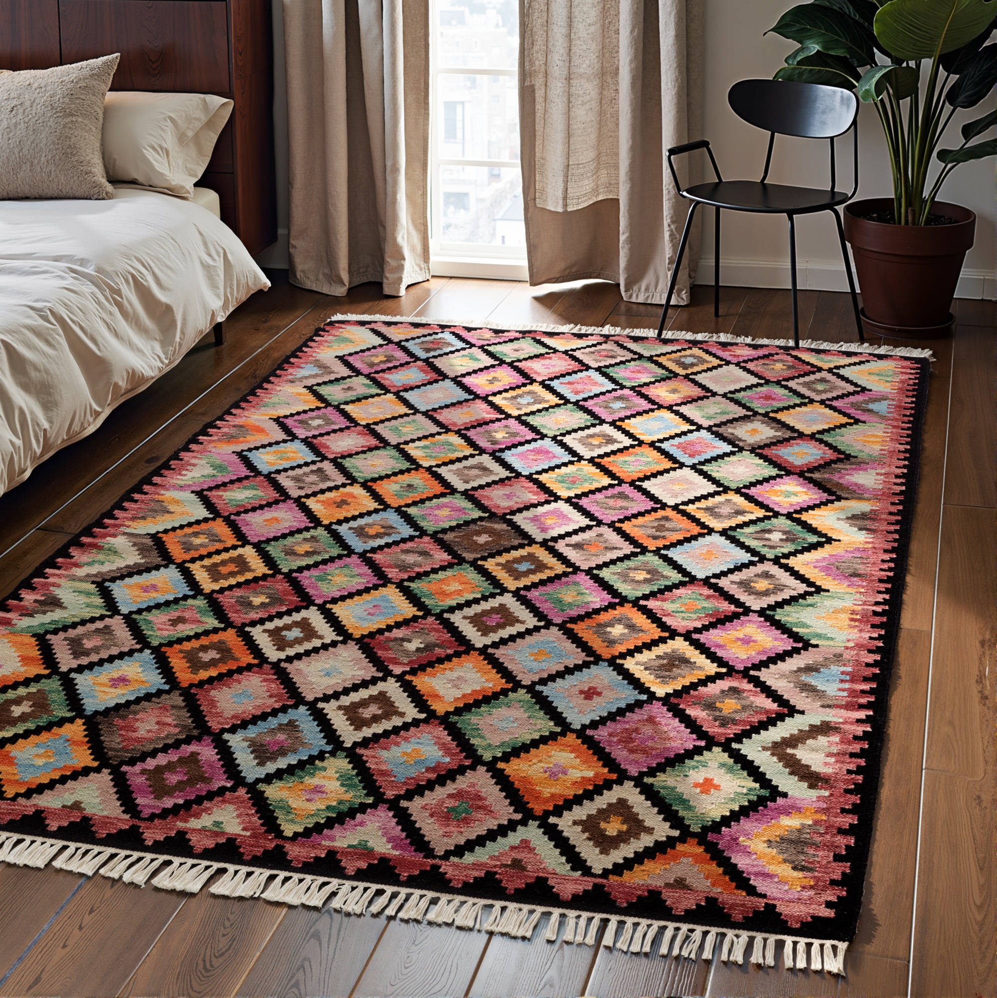 HANSE Home Teppich "Kelim Zara" rechteckig 3 mm Höhe Wolle, Baumwolle, Natu günstig online kaufen