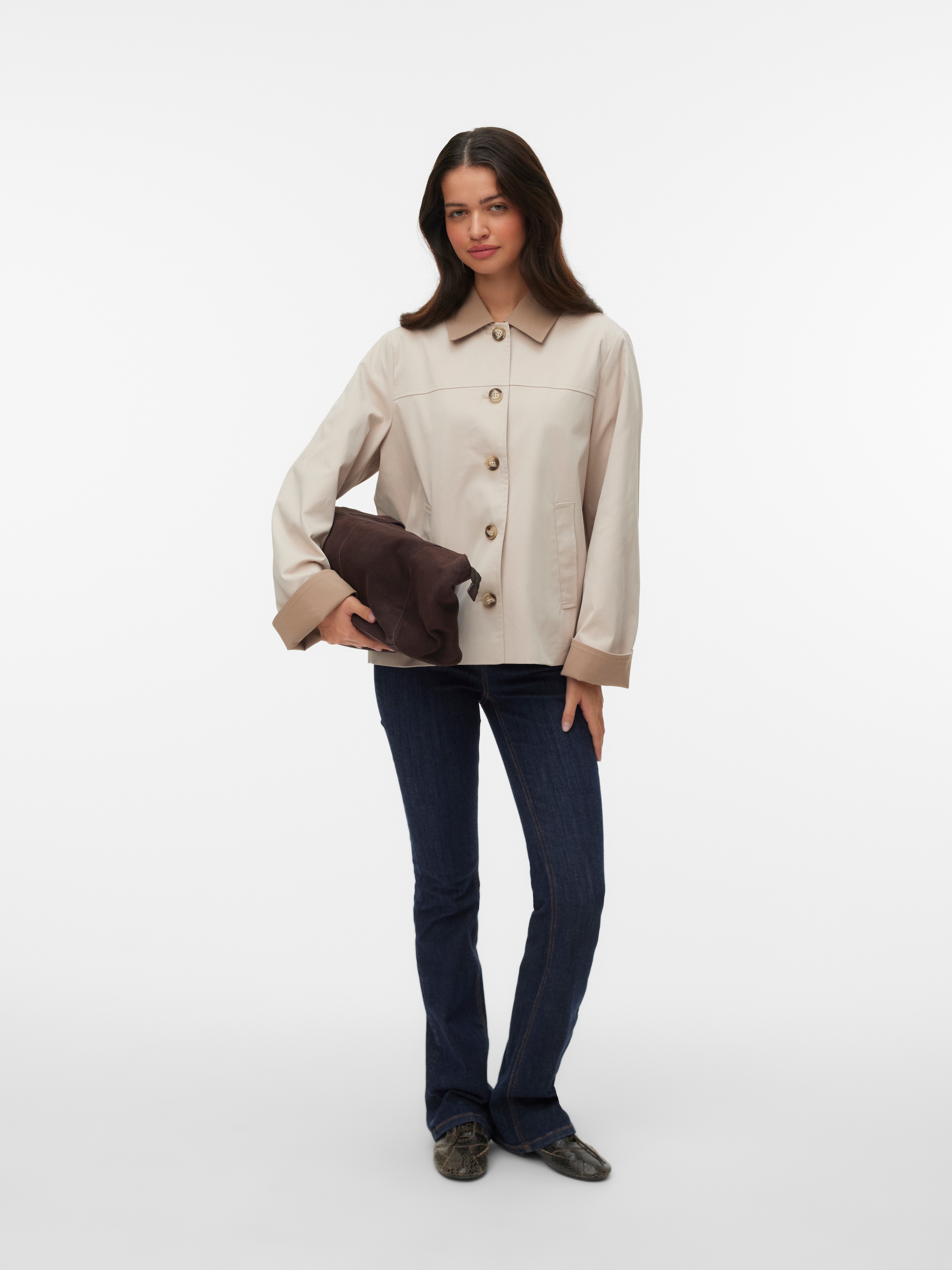 Vero Moda Kurzjacke »VMCHELSEAPOPPY SHORT JACKET NOOS« Kunstfaser