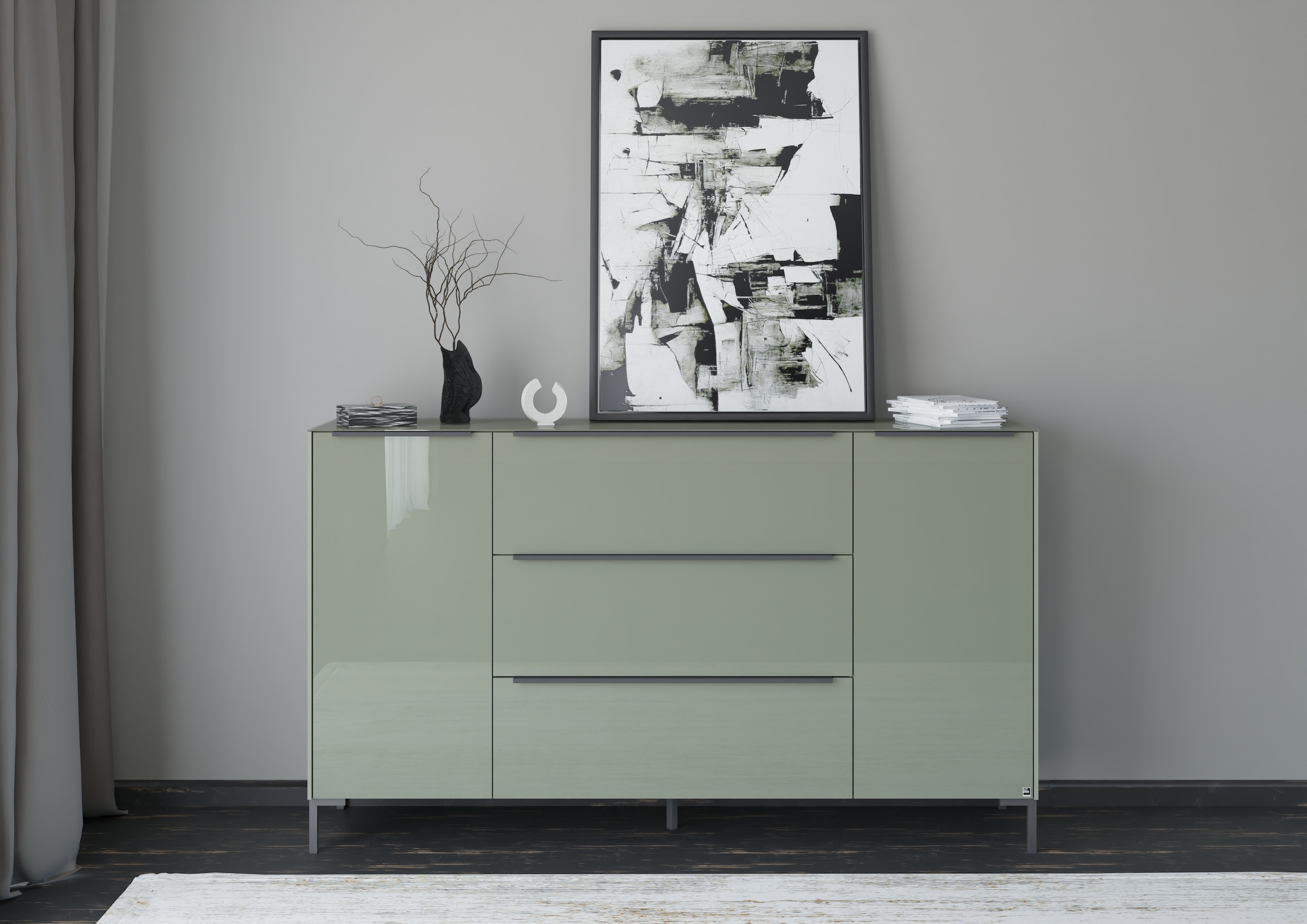 set one by Musterring Sideboard "Reno" 1 Stk. tlg. Mit Winkelfuß in diversen Farben, 108 cm Höhe & Farbauswahl