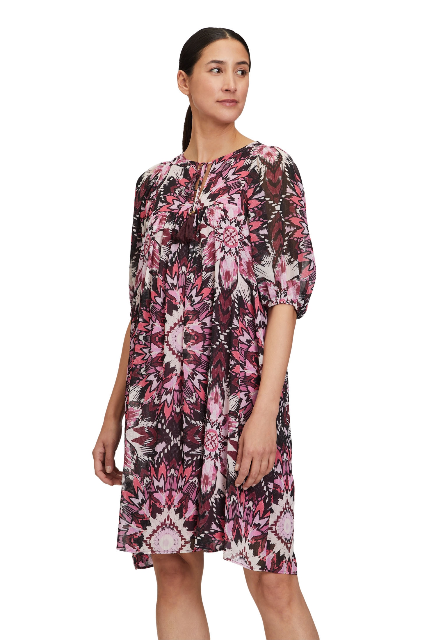 Cartoon Druckkleid "Damen mit Print" Ohne Tasche Design günstig online kaufen