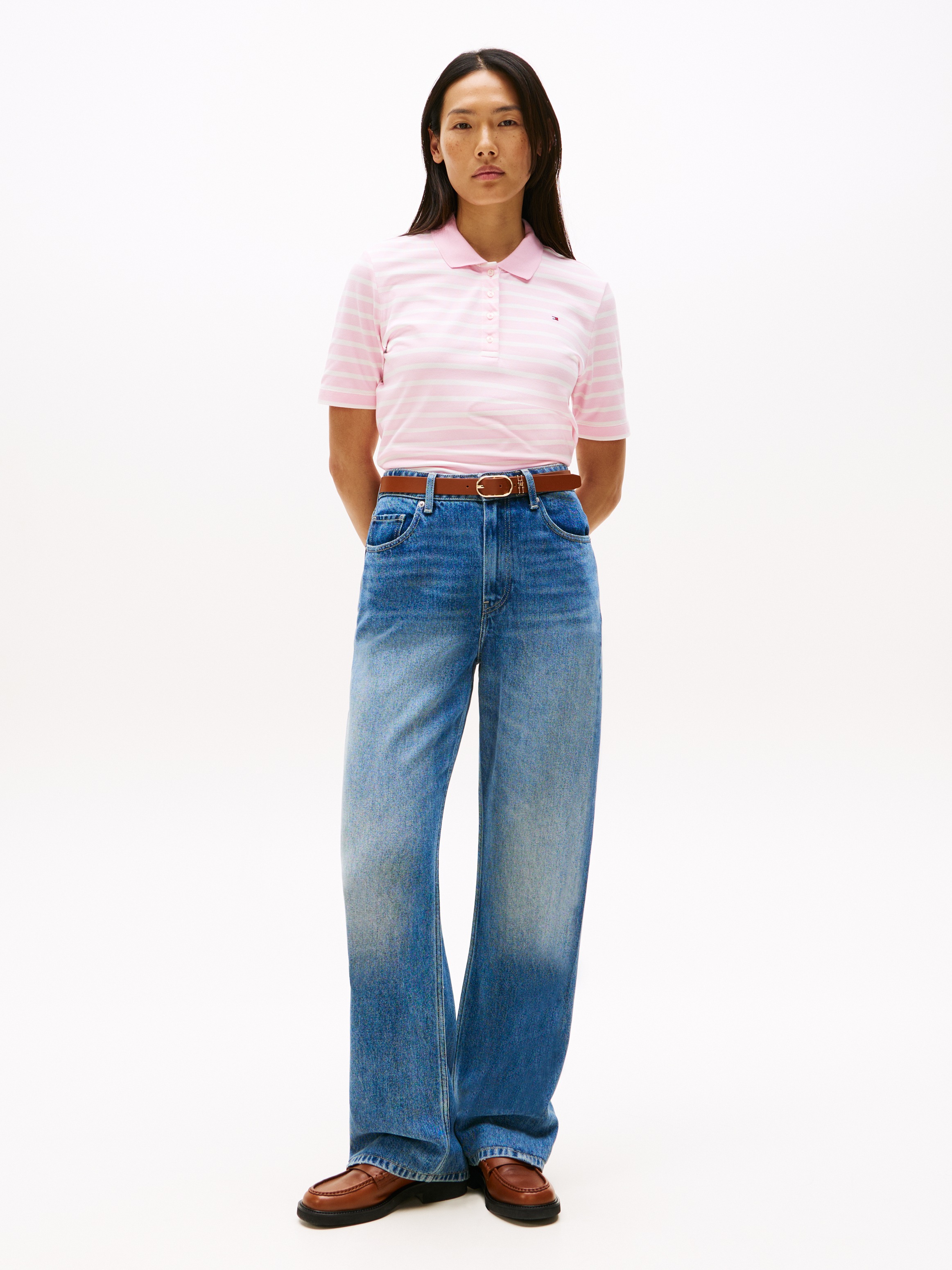 Tommy Hilfiger Poloshirt "Regular Fit Pique Premium Polo" Baumwollmischung, günstig online kaufen