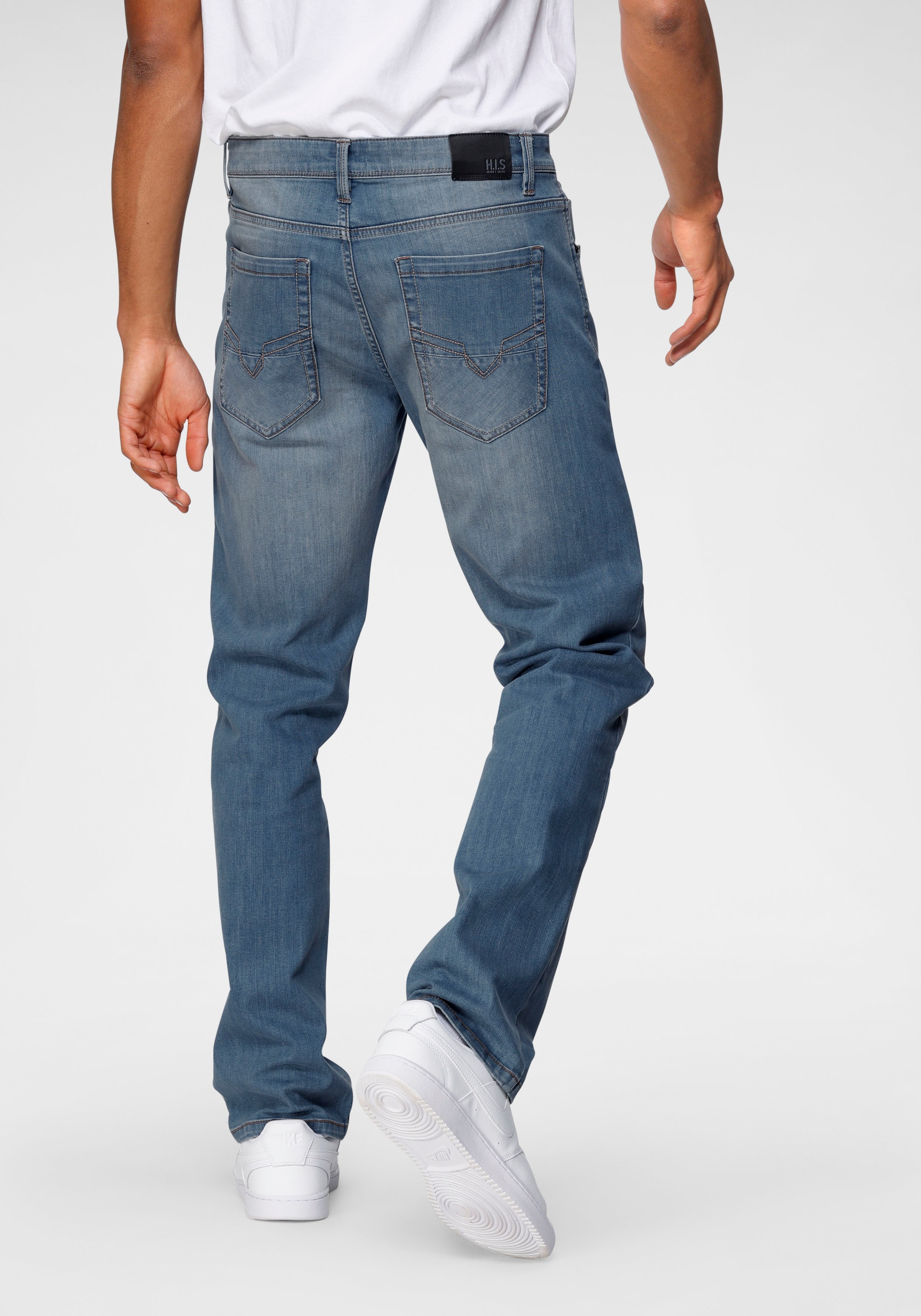 H.I.S Comfort-fit-Jeans "ANTIN", bequeme Passform, gerades Bein, mit Used-W günstig online kaufen