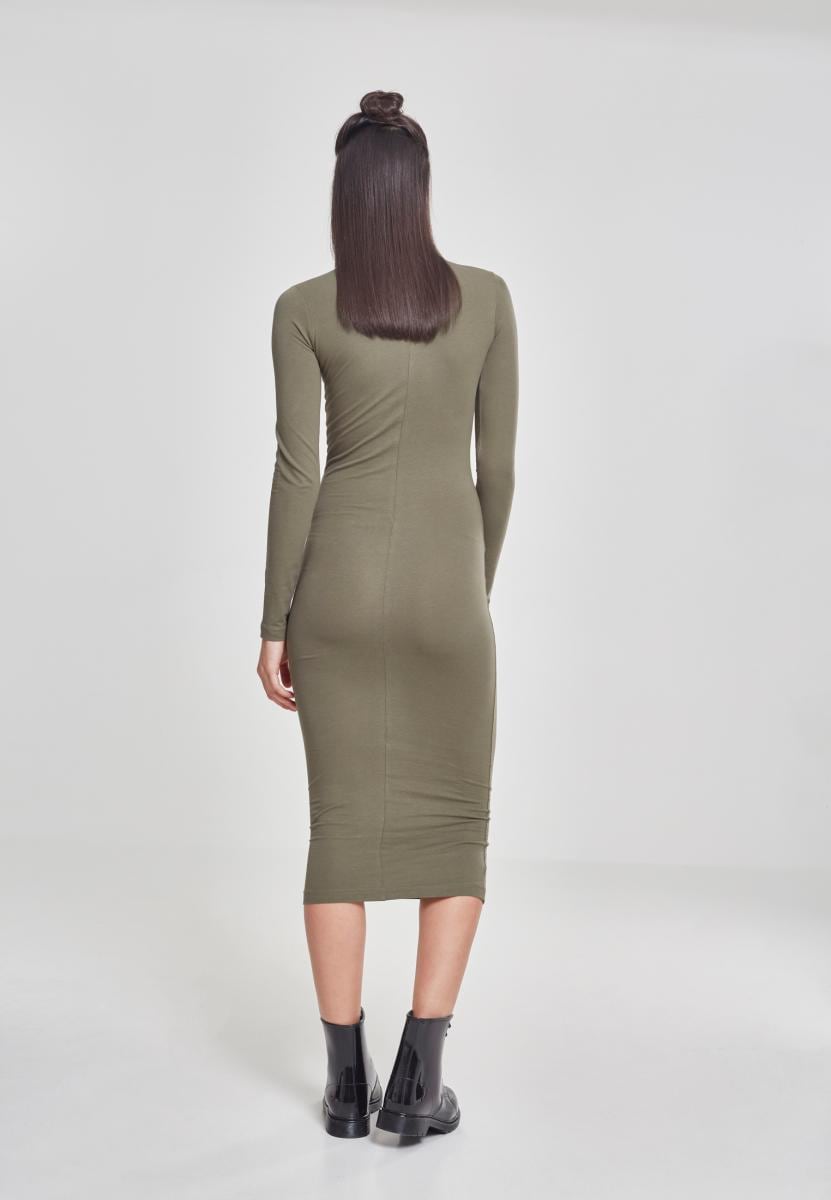 URBAN CLASSICS (1 Ladies | Jerseykleid für Turtleneck kaufen »Damen tlg.) L/S Dress«, BAUR