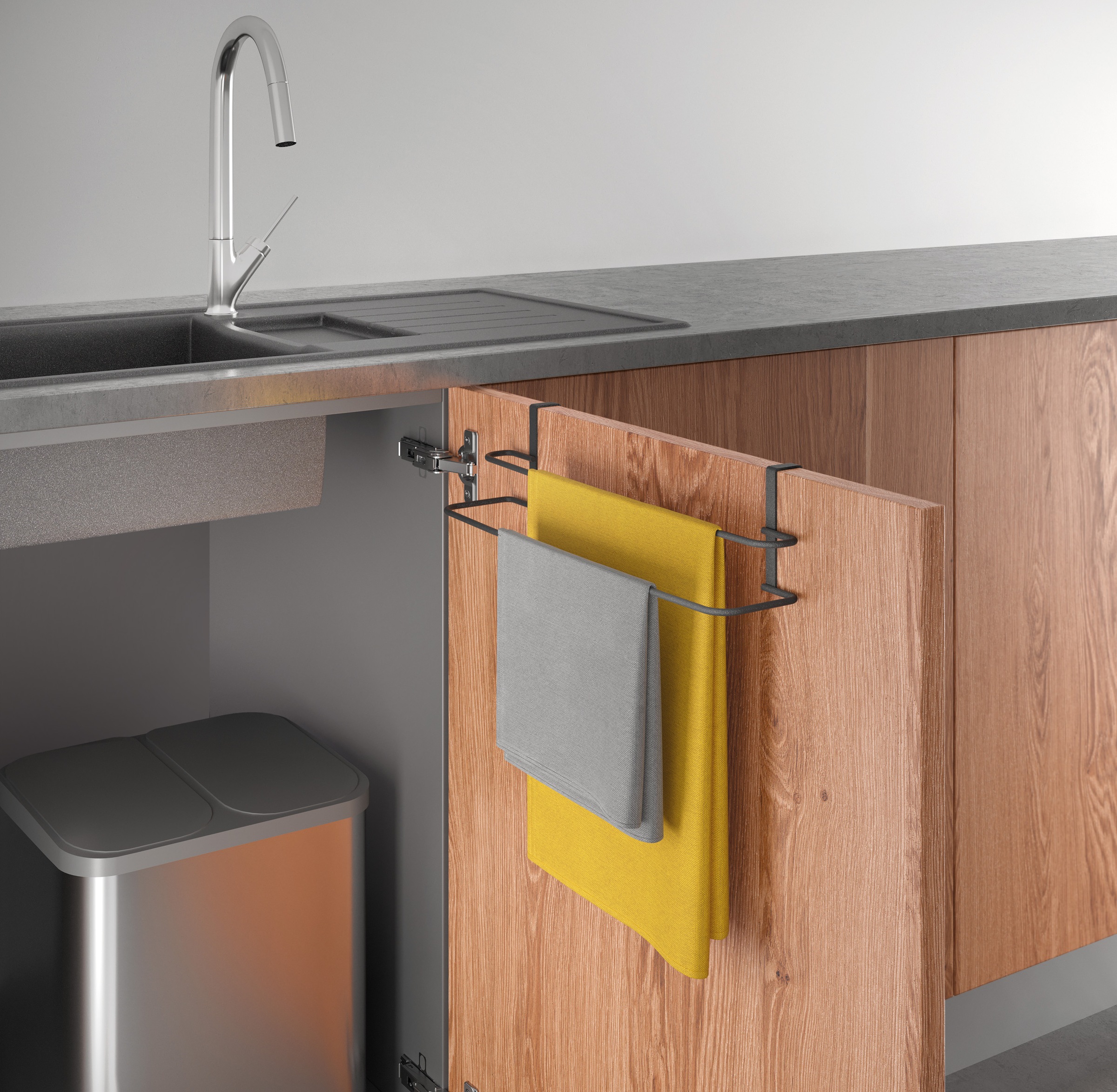 Metaltex Doppelhandtuchhalter "Galileo Lava" exclusive TouchTherm Beschicht günstig online kaufen