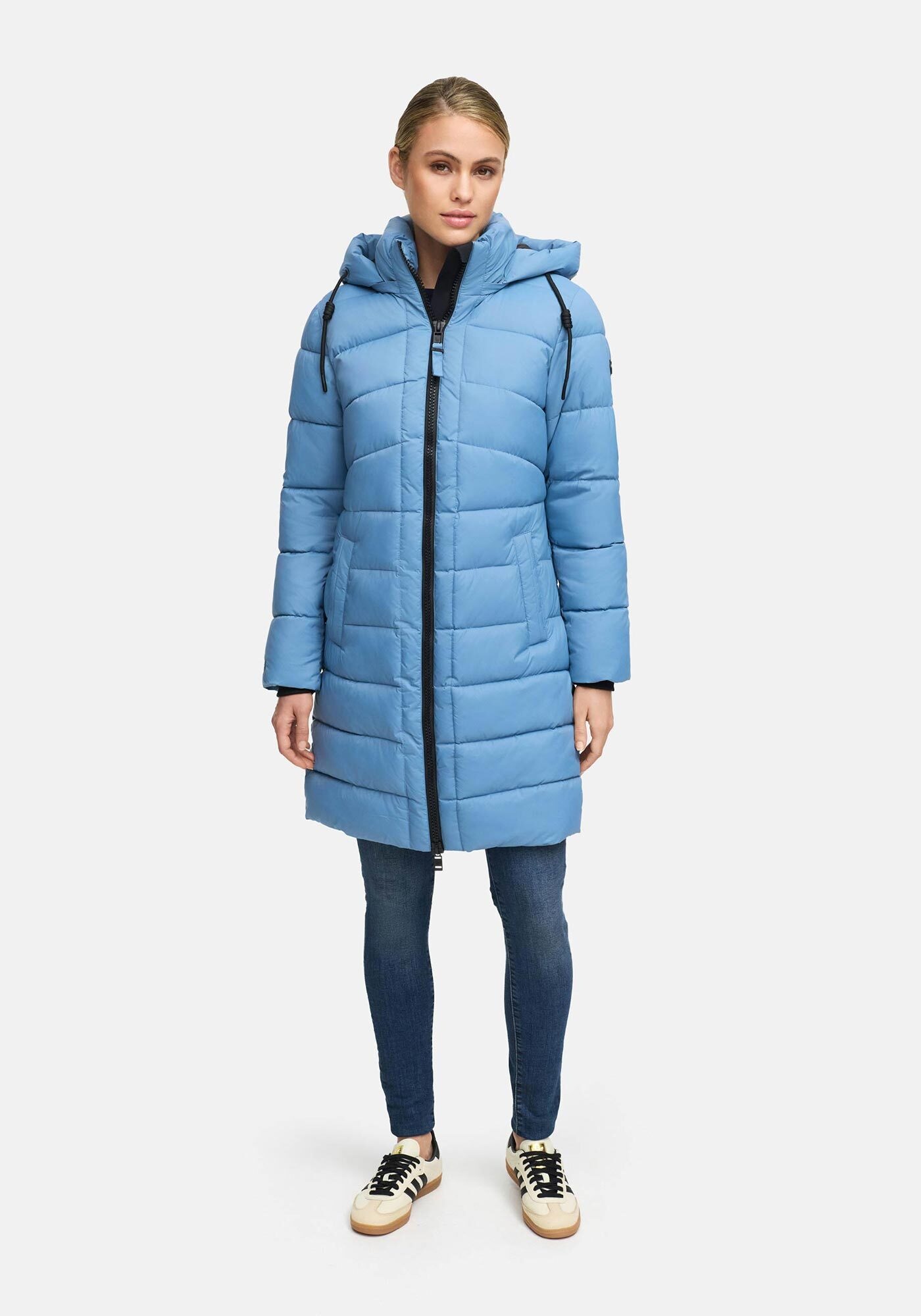 Marikoo Winterjacke "Kaltnäschen" mit abnehmbarer Kapuze und hochschließendem Kragen