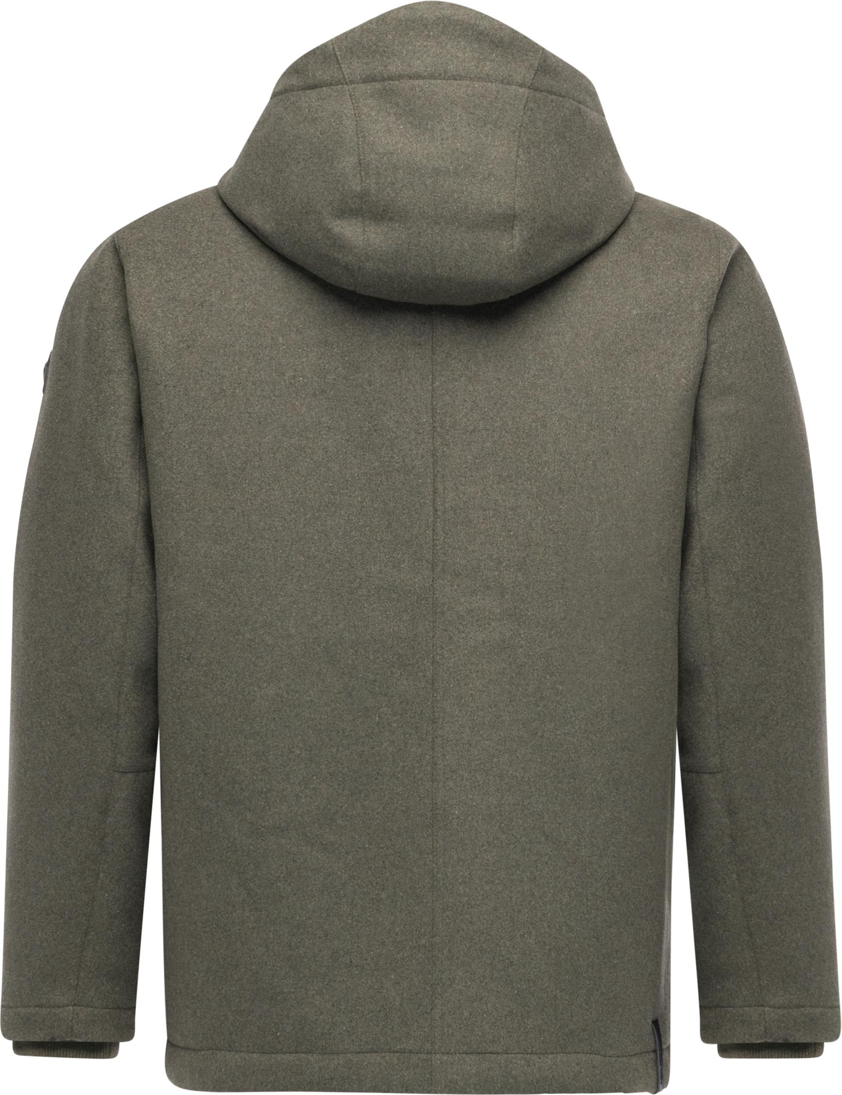 Ragwear Outdoorjacke »Mr Them Felt YOUMODO«, mit Kapuze, Warme Herren Winterjacke mit großen Pattentaschen