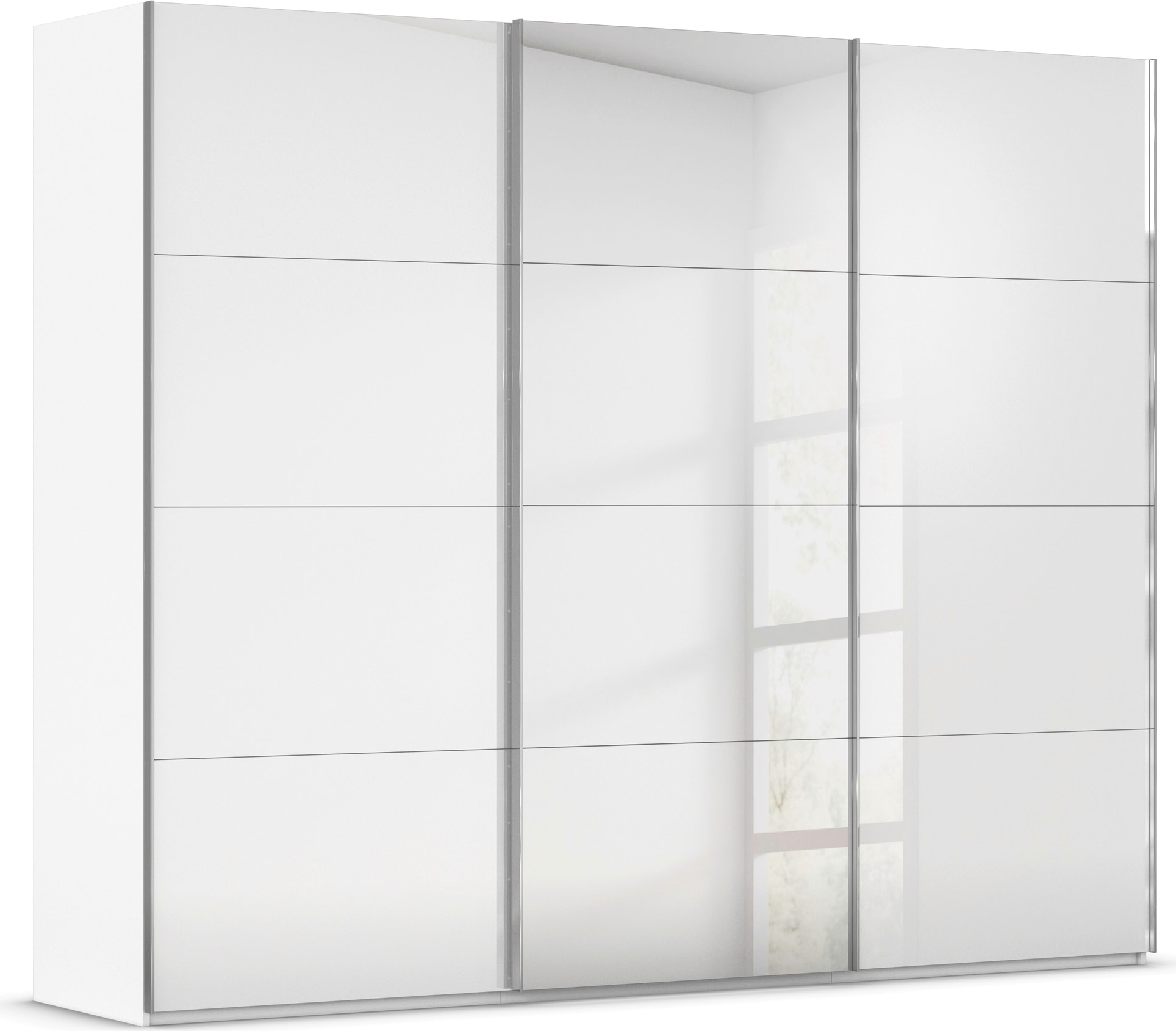 rauch "Kleiderschrank Schrank Garderobe Schlafzimmerschrank SCALE-FYRA" edle viergeteilte Türen Spiegel/Glas-Mix viele Farben MADE IN GERMANY