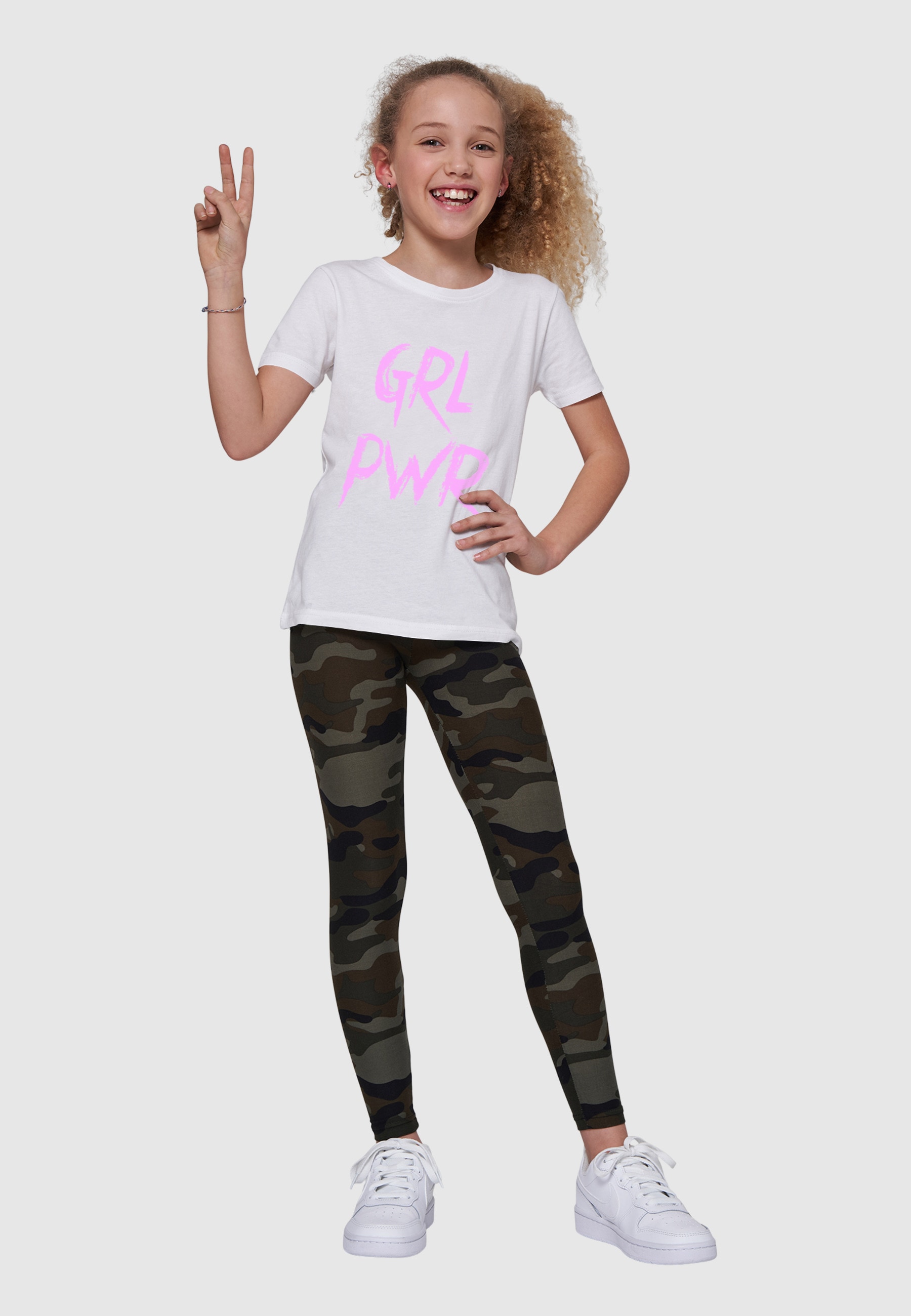 MisterTee T-Shirt »MisterTee Damen Kids Sweet Heart Candy Tee« 1 Stk.
