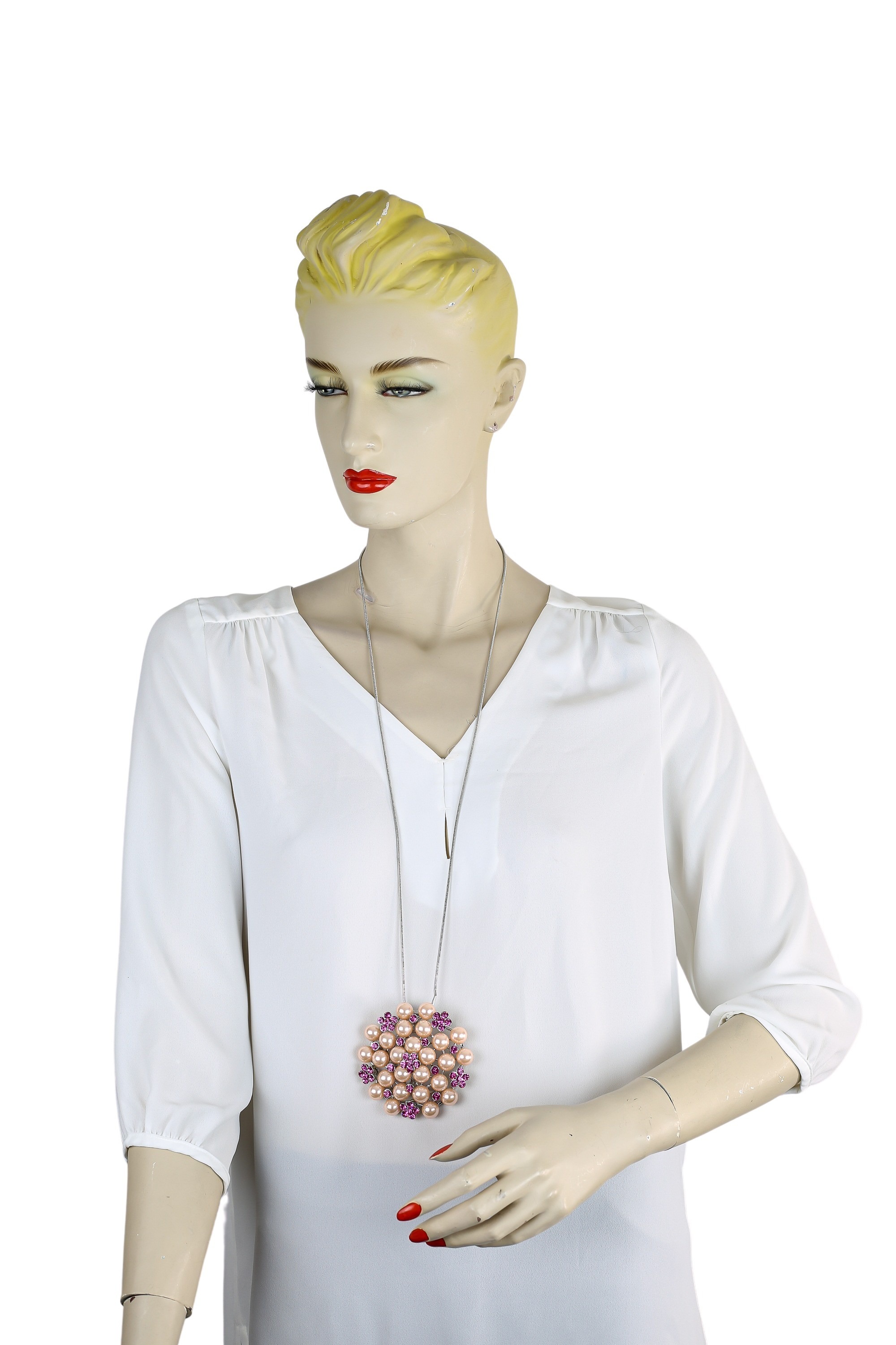 COLLEZIONE ALESSANDRO Lange Kette »Jamila«, mit opulentem Anhänger
