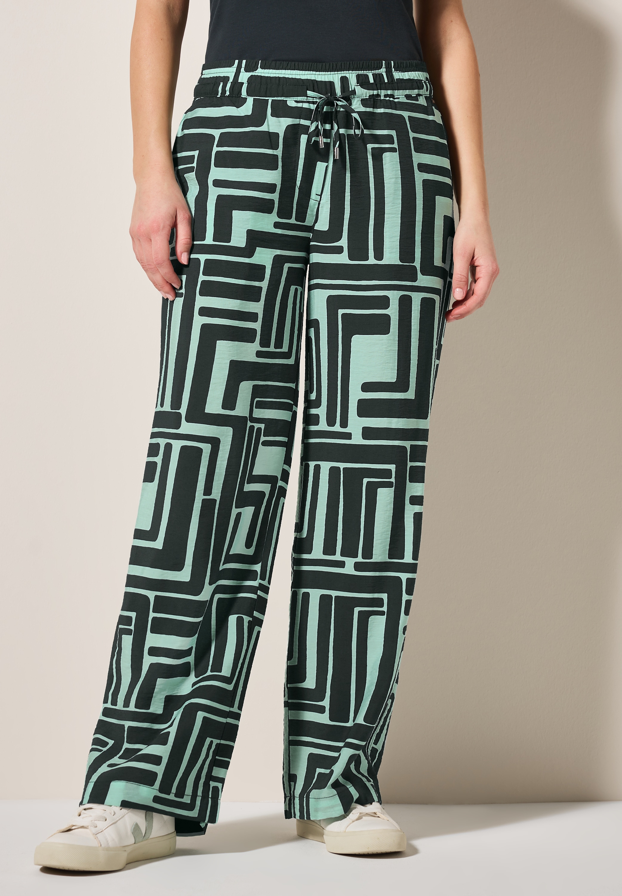 Cecil Stoffhose, High Waist günstig online kaufen
