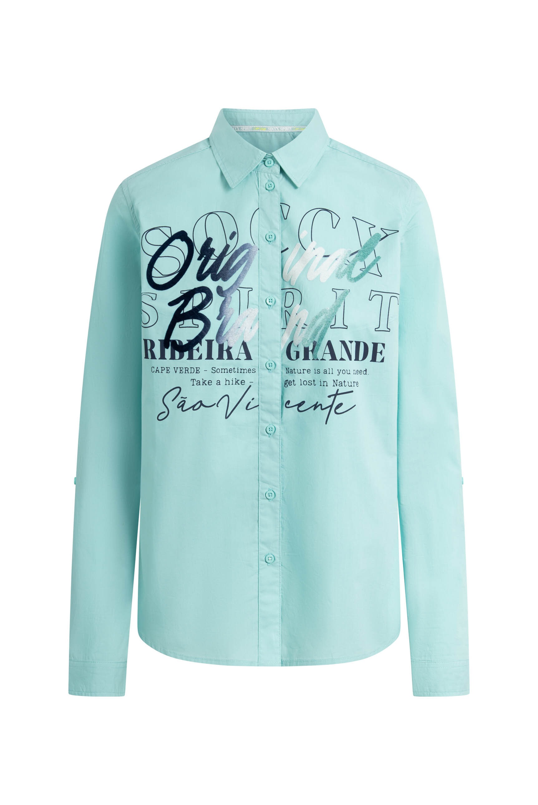 SOCCX Langarmbluse im Turn-Up-Look günstig online kaufen