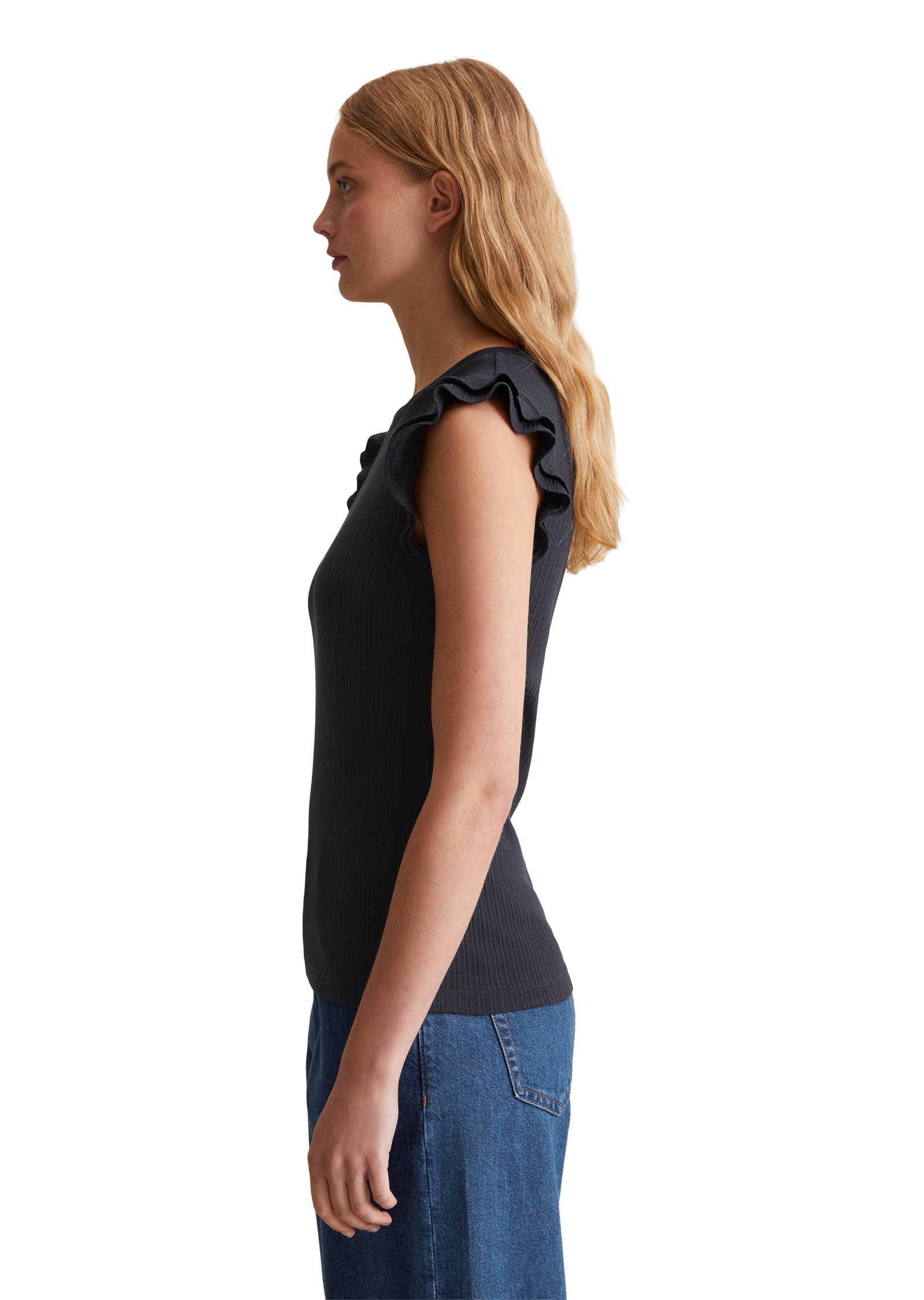 Marc OPolo DENIM T-Shirt "aus modernem Ribbjersey" günstig online kaufen