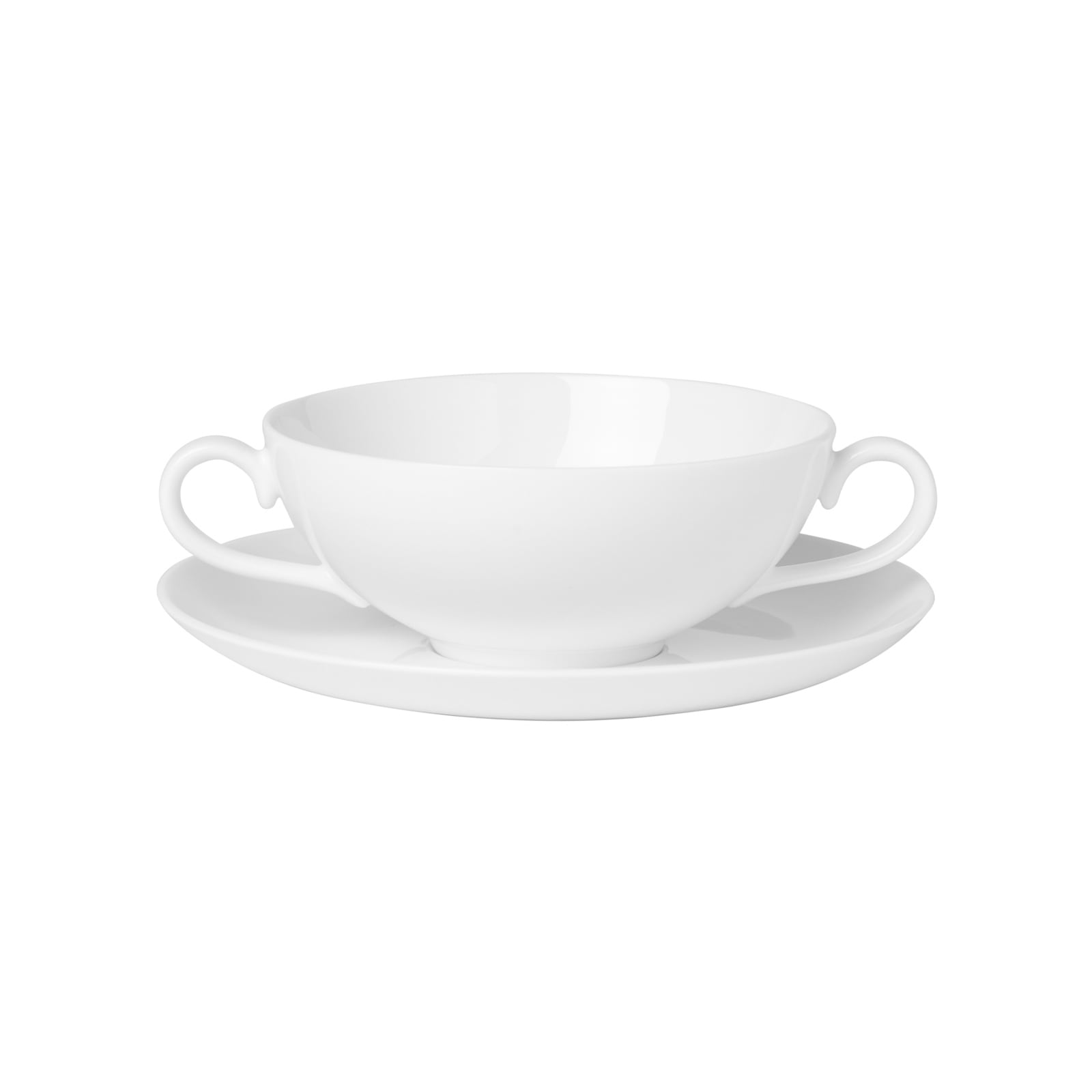 Villeroy & Boch Tasse "Suppentasse mit Untertasse Royal 200 ml weiß" Spülmaschinengeeignet, Mikrowellenfest