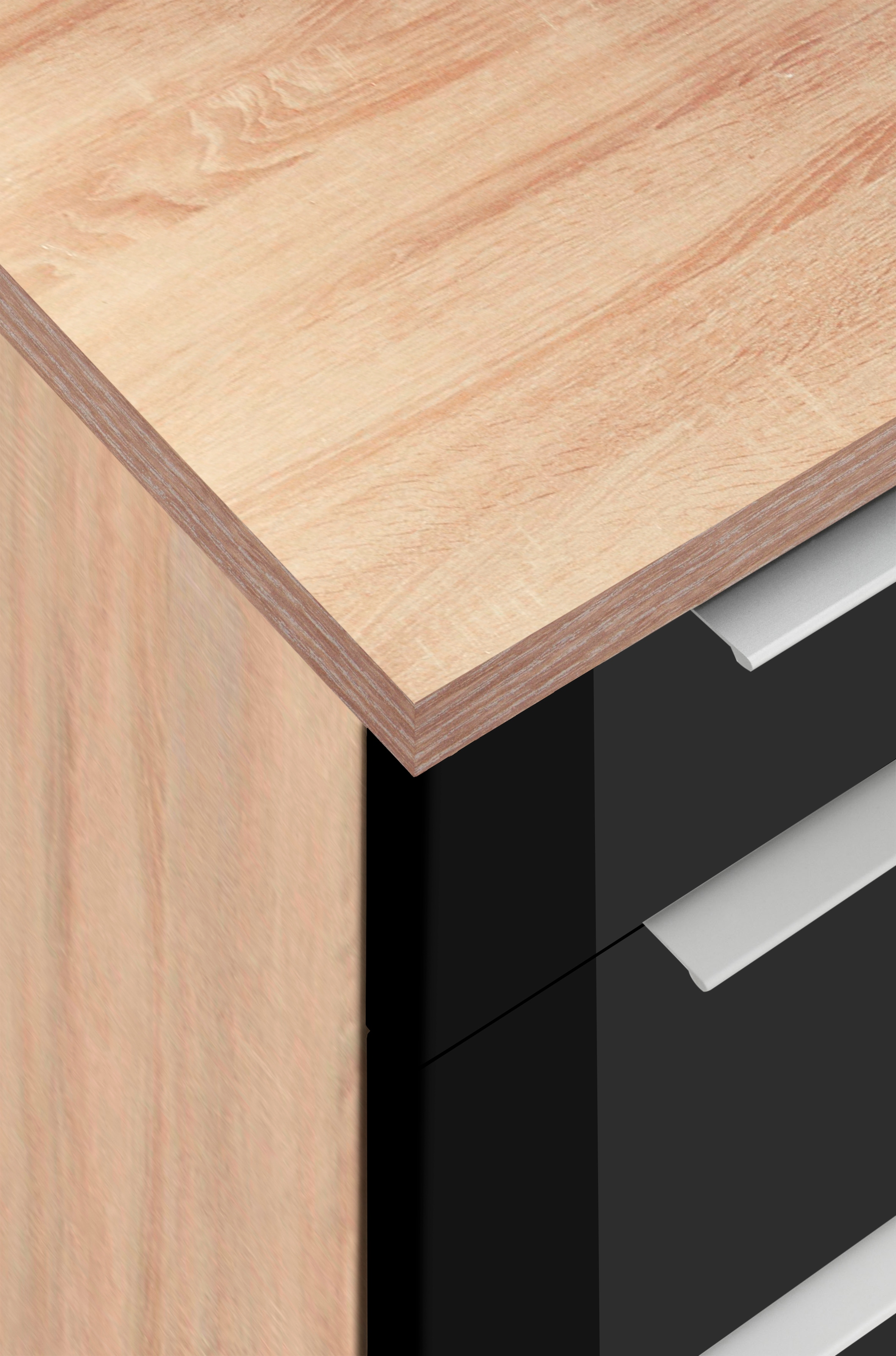 KOCHSTATION Küchenzeile »KS-Brindisi Breite 280 cm«, wahlweise mit E-Geräten und Induktion, mit MDF-Fronten und Regal