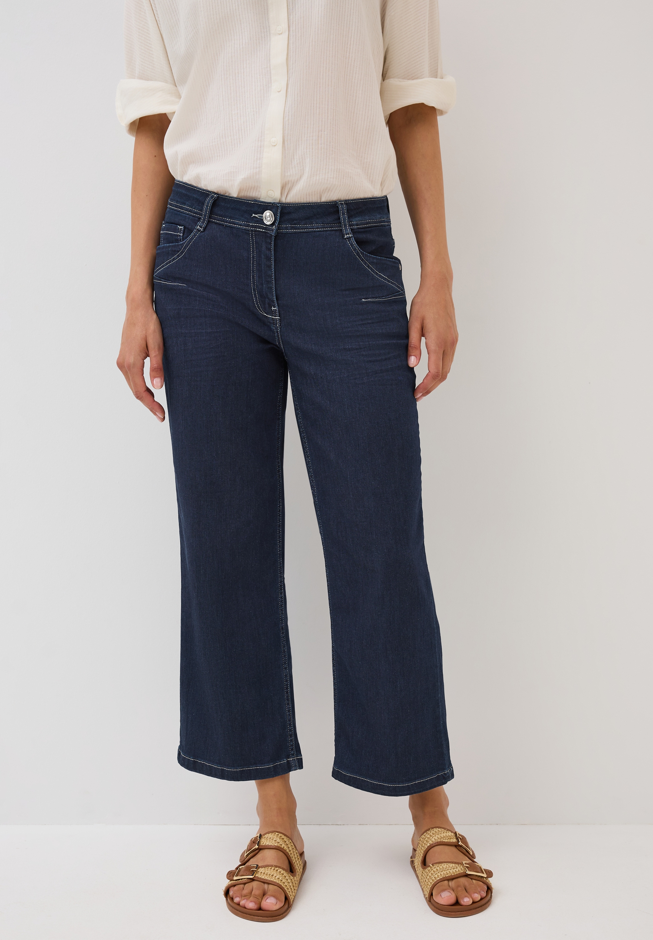 STREET ONE Loose-fit-Jeans, High Waist
