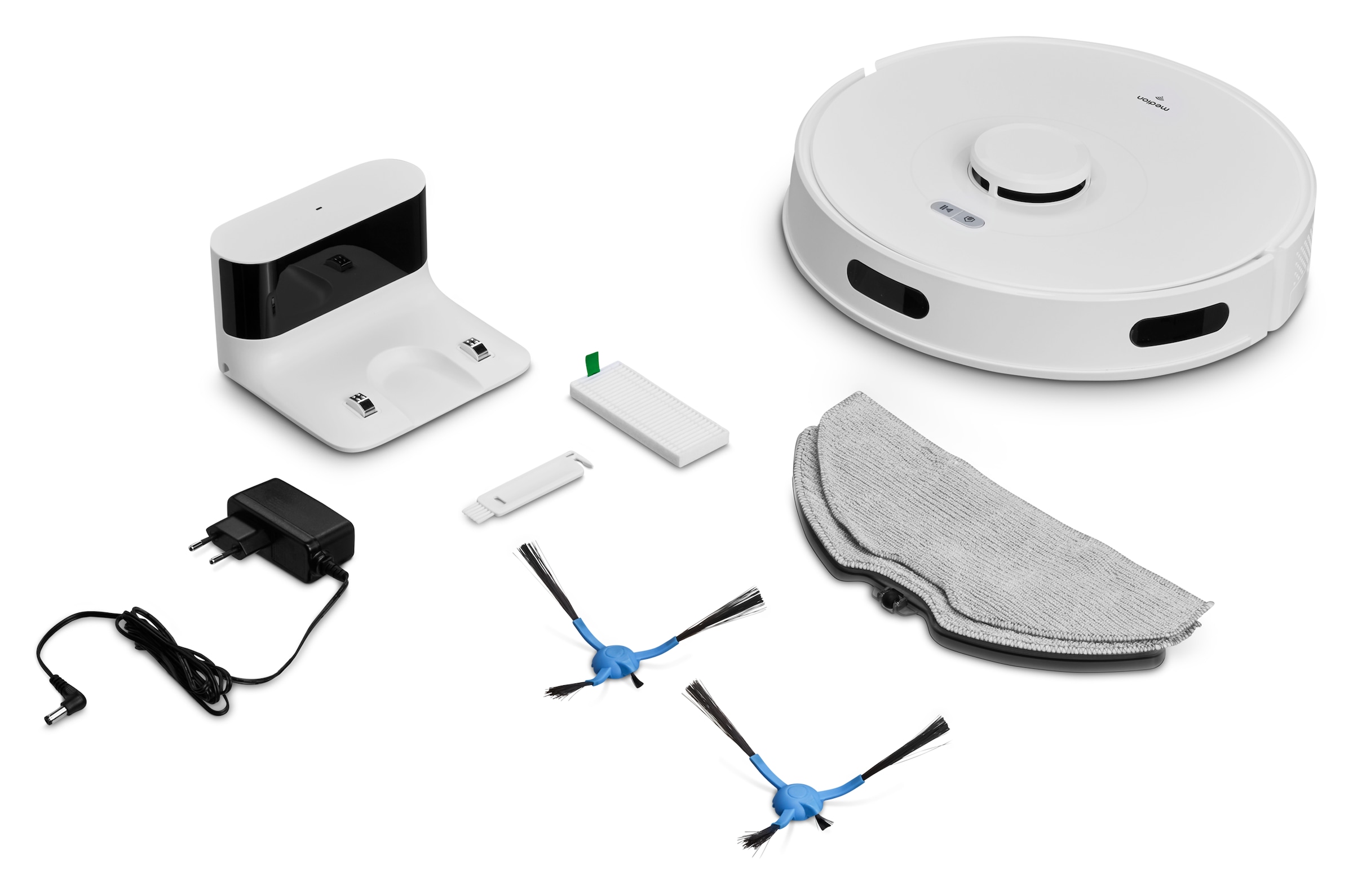 Medion® Saugroboter »X10 SW, mit Lasernavigation und Wischfunktion«, 2.700Pa Saugkraft, 2in1 Roboterstaubsauger, präzise Kartenerstellung