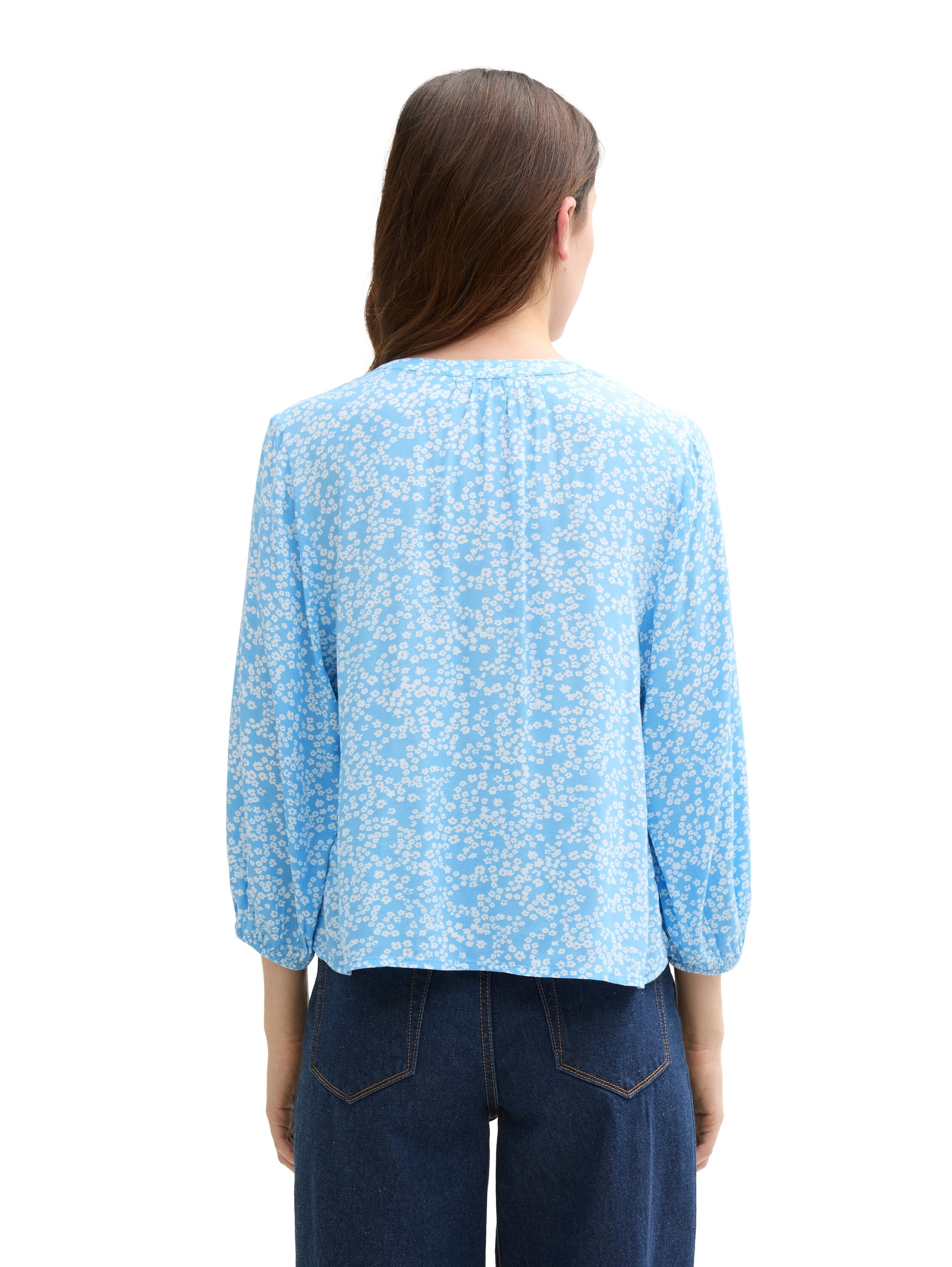 TOM TAILOR Denim Klassische Bluse, mit All-Over Print günstig online kaufen