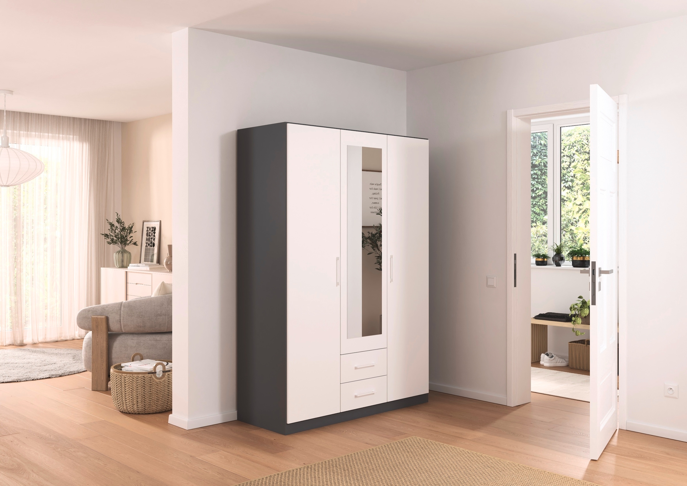 rauch Drehtürenschrank "Kleiderschrank Schrank Garderobe KREFELD optional m günstig online kaufen