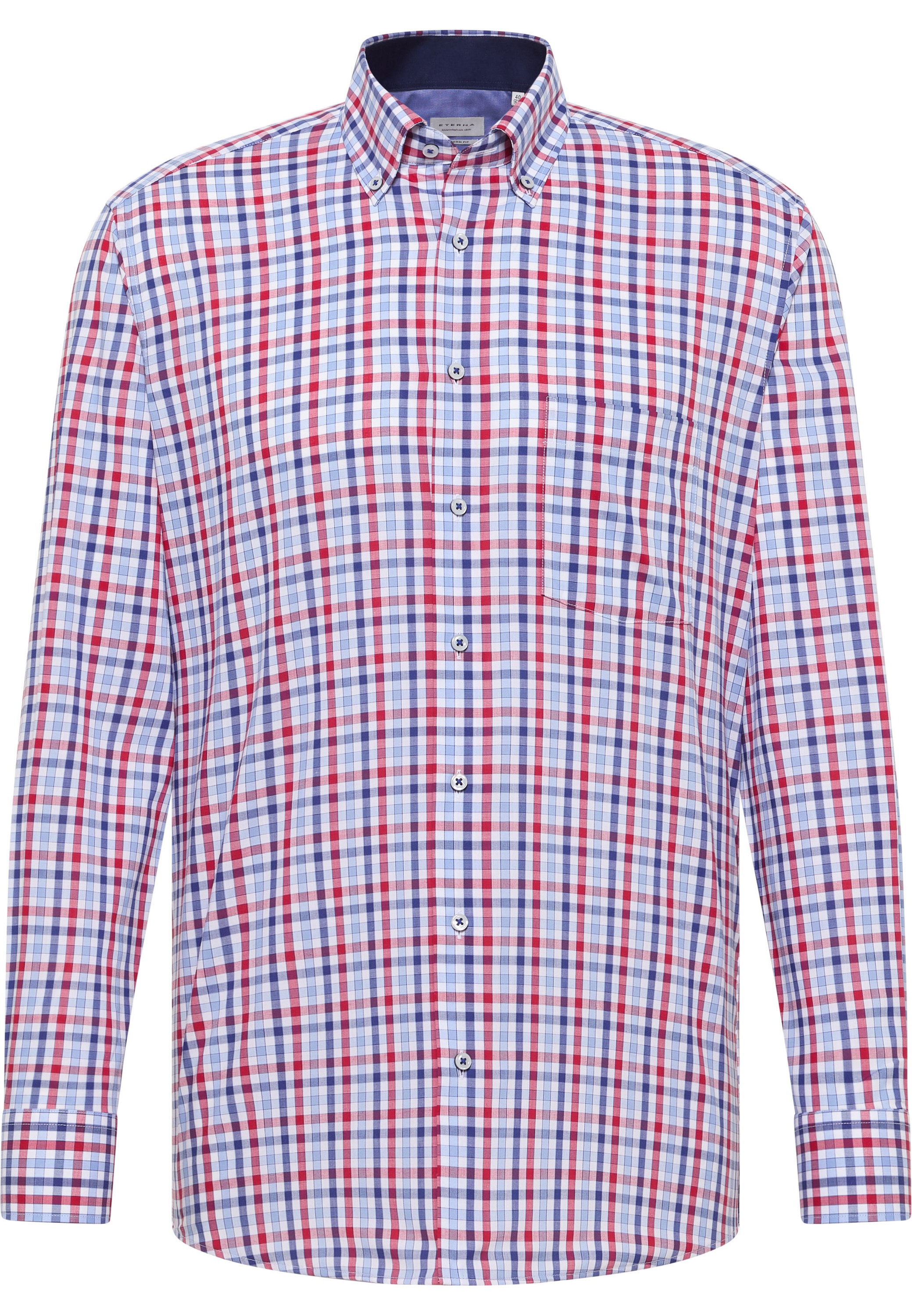 Eterna Langarmhemd »MODERN FIT«, NON IRON (bügelfrei)
