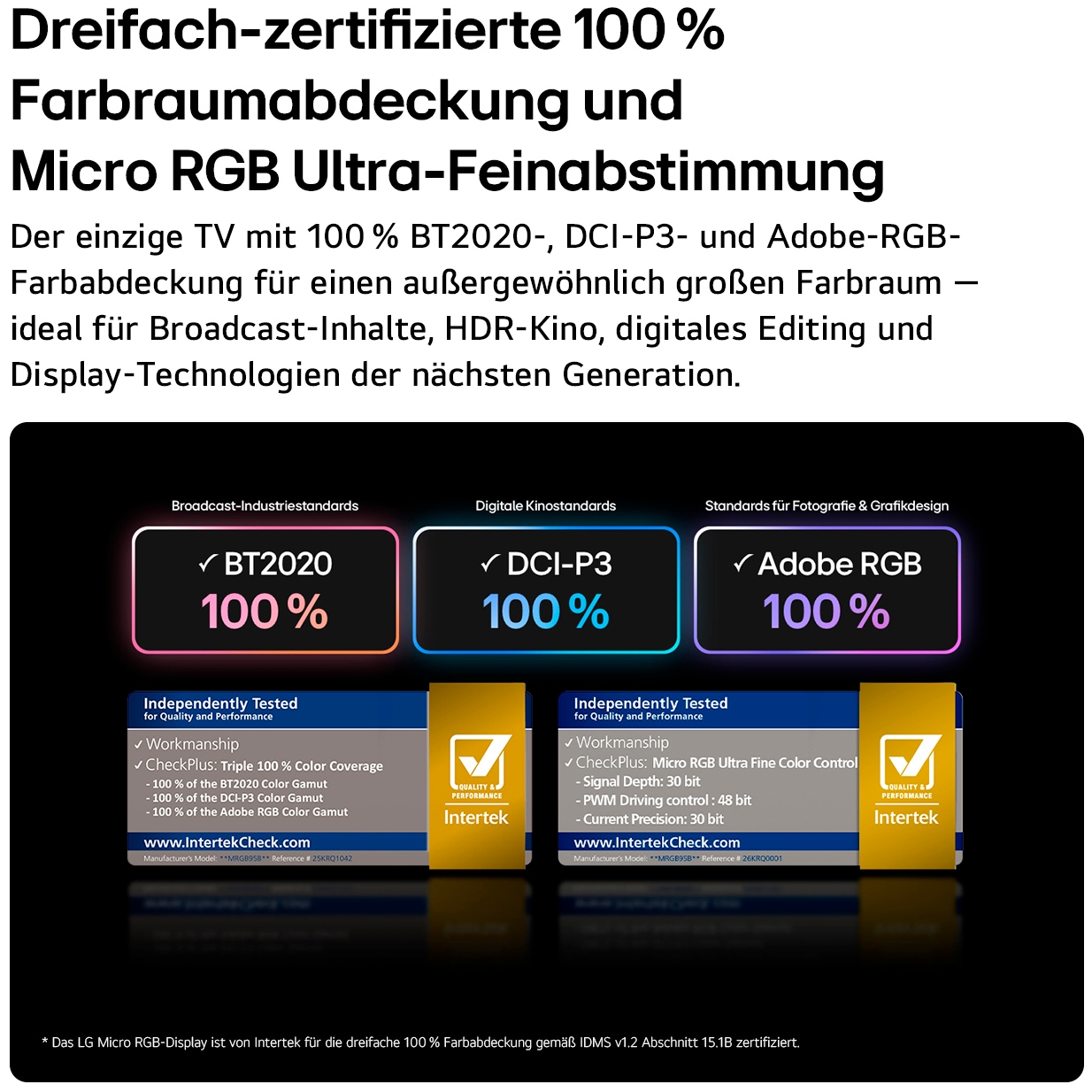 LG LCD-LED Fernseher »100MRGB96B9« 253 cm/100 ″ Smart-TV