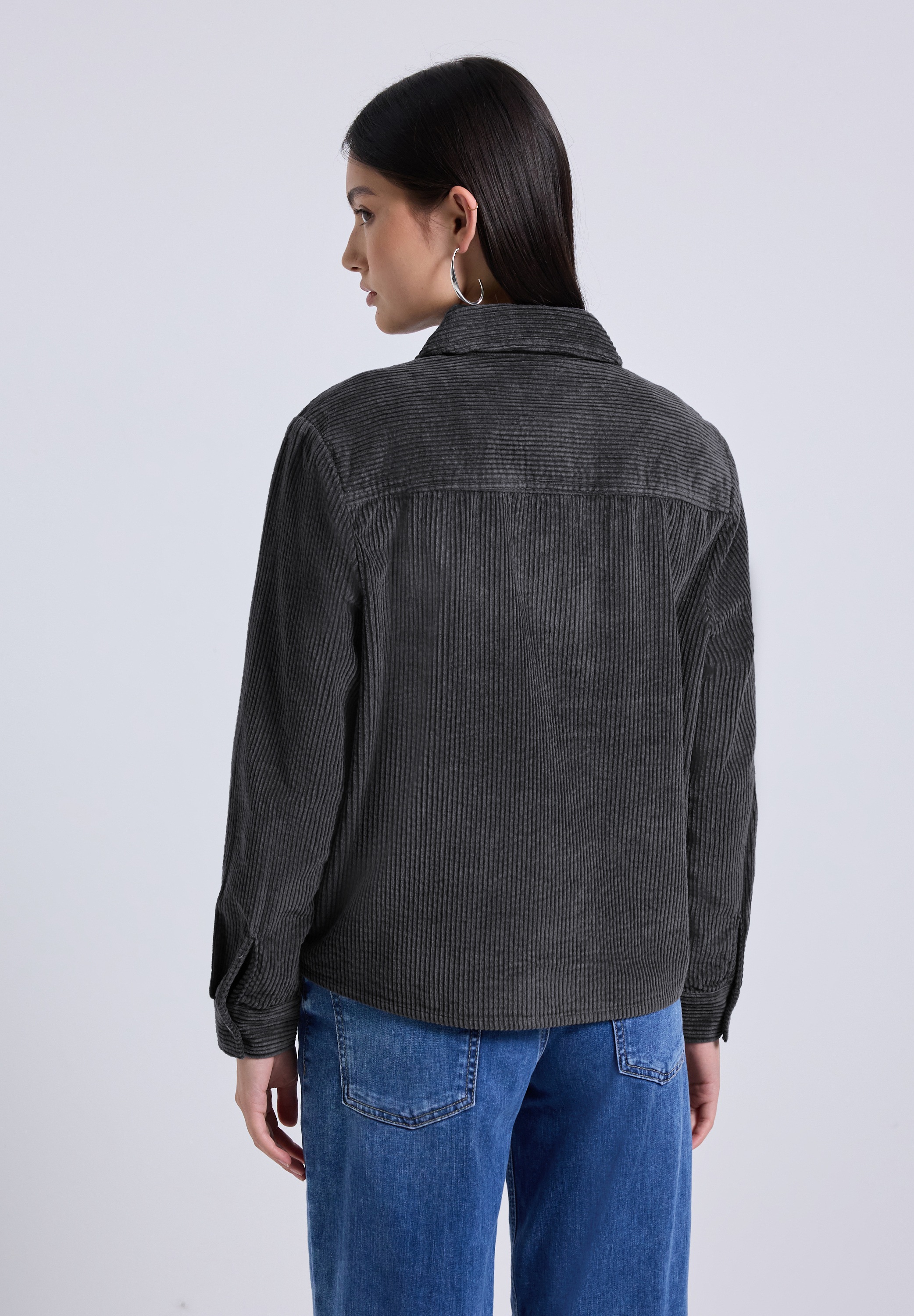 STREET ONE STUDIO Langarmbluse, in Unifarbe günstig online kaufen