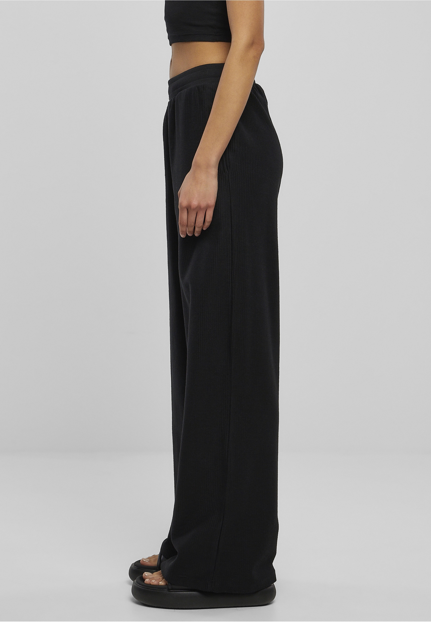 URBAN CLASSICS Jogginghose »Urban Classics Damen Ladies Straight Rib Terry Pants«