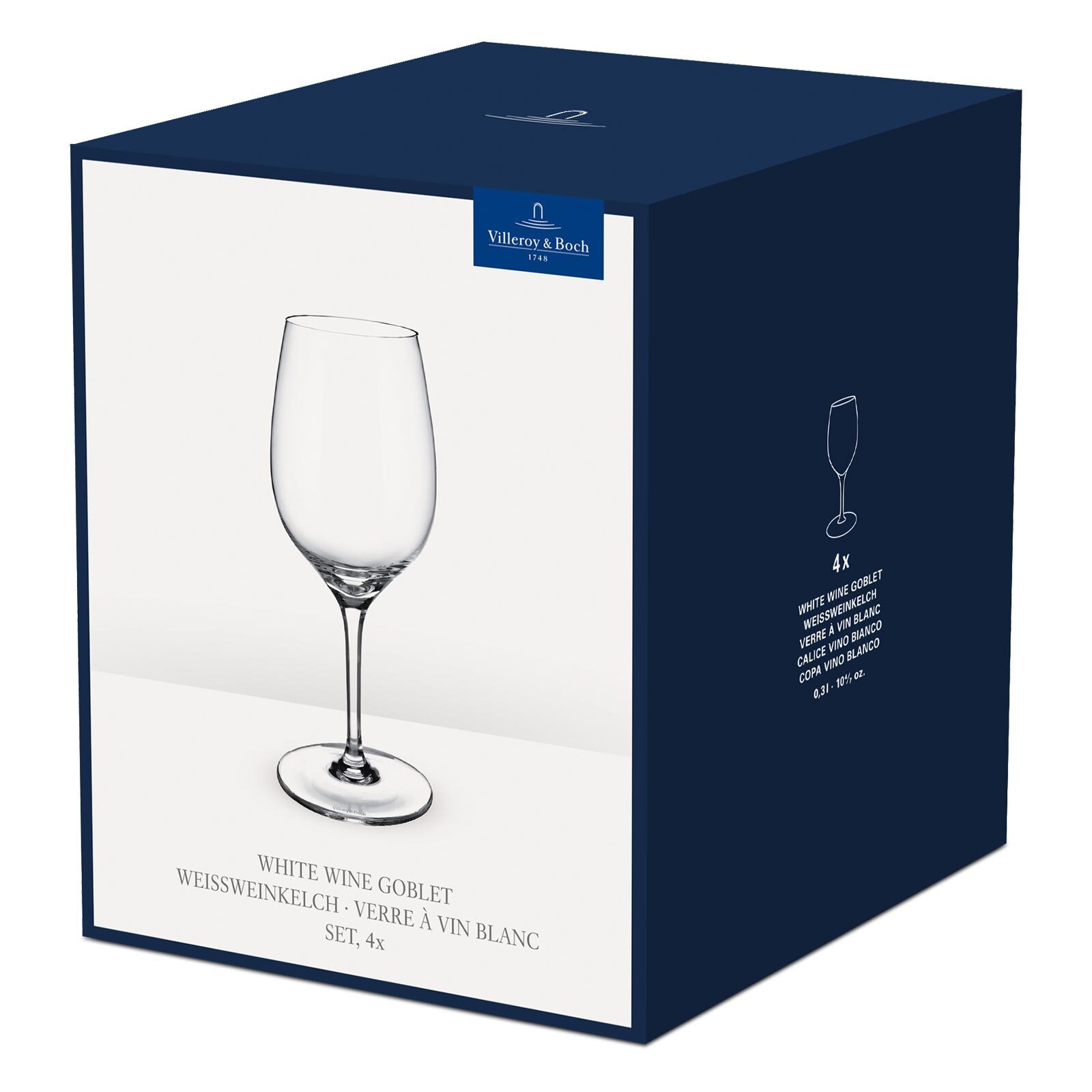 Villeroy & Boch Weißweinglas »Weißweingläser Entrée 300 ml 4er Set transparent«