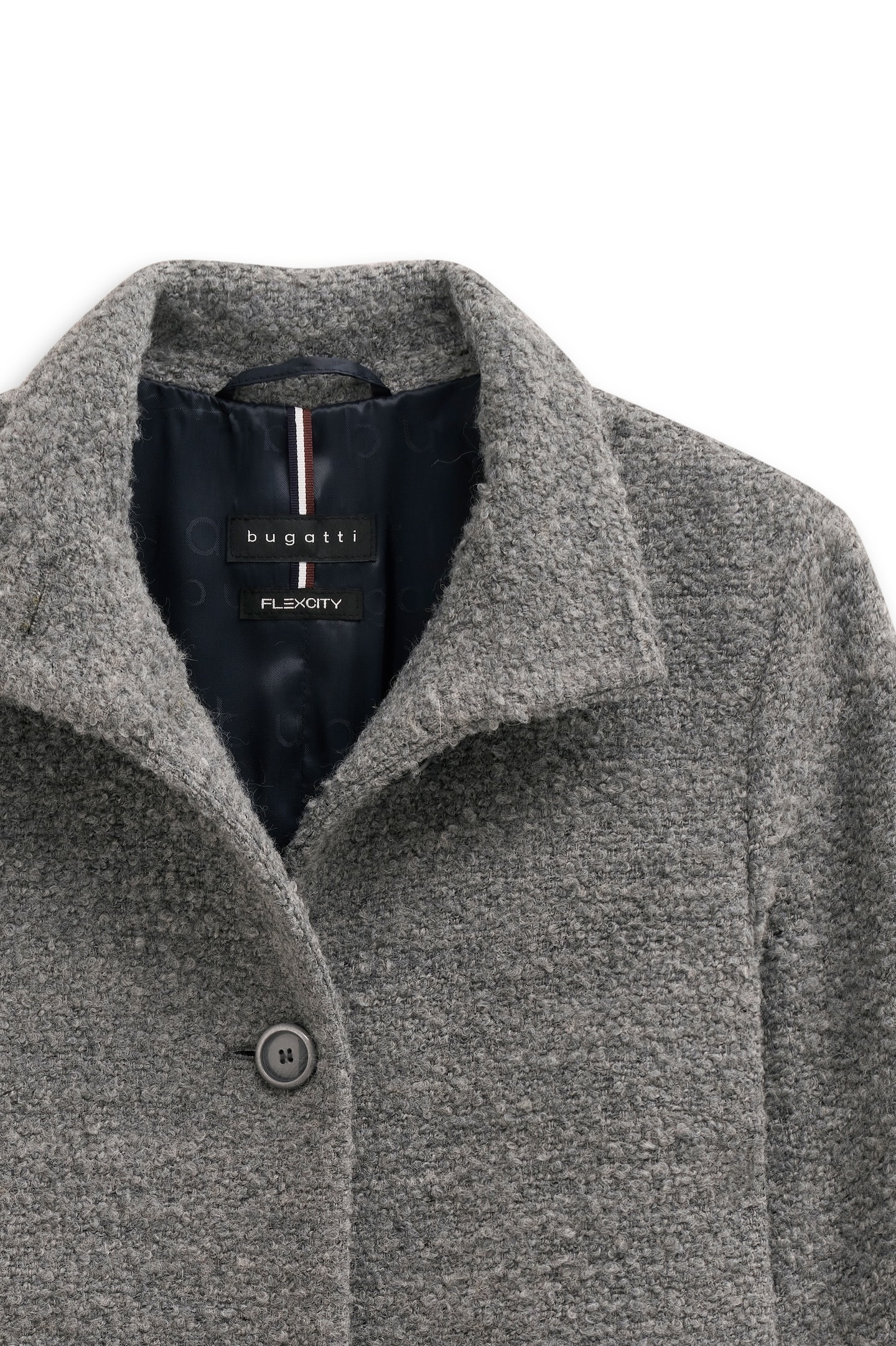 bugatti Wollmantel »Modern Fit«, mit Flexcity Stretch und Stehkragen