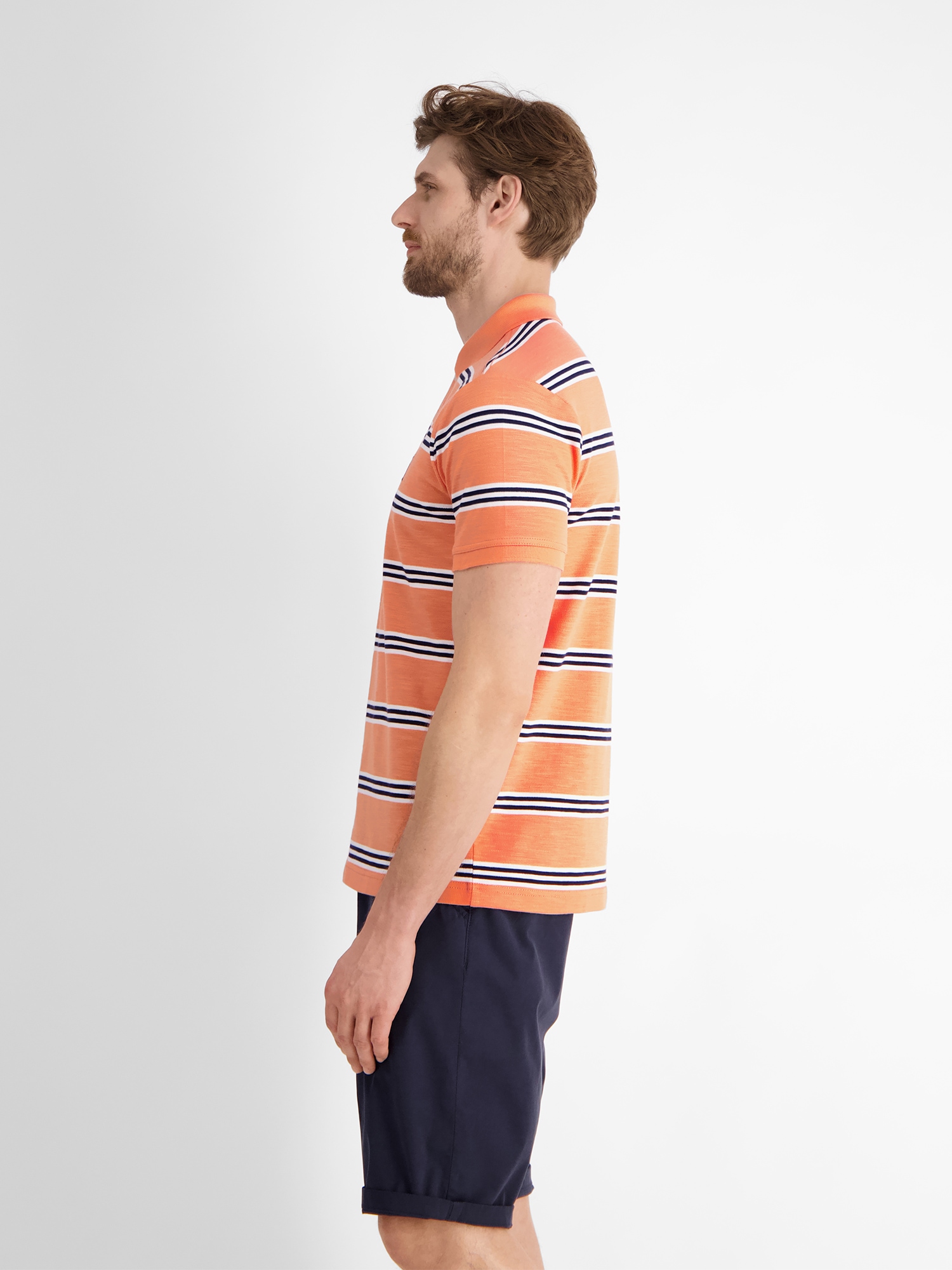 LERROS Poloshirt »LERROS Herren Poloshirt in Rugby-Optik«