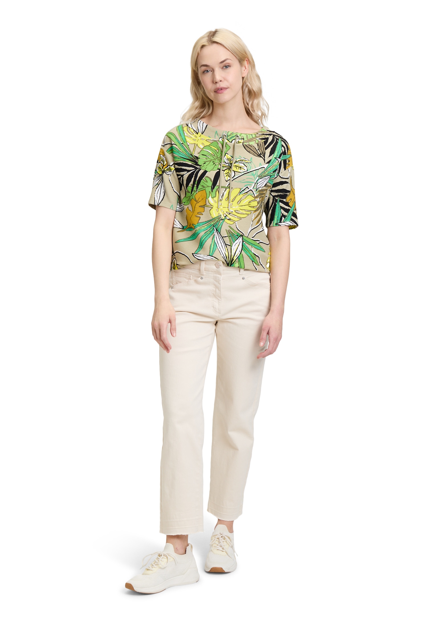Betty Barclay Kurzarmshirt »Betty Barclay Sweatshirt mit Rippenstruktur«, (1 tlg.), Material