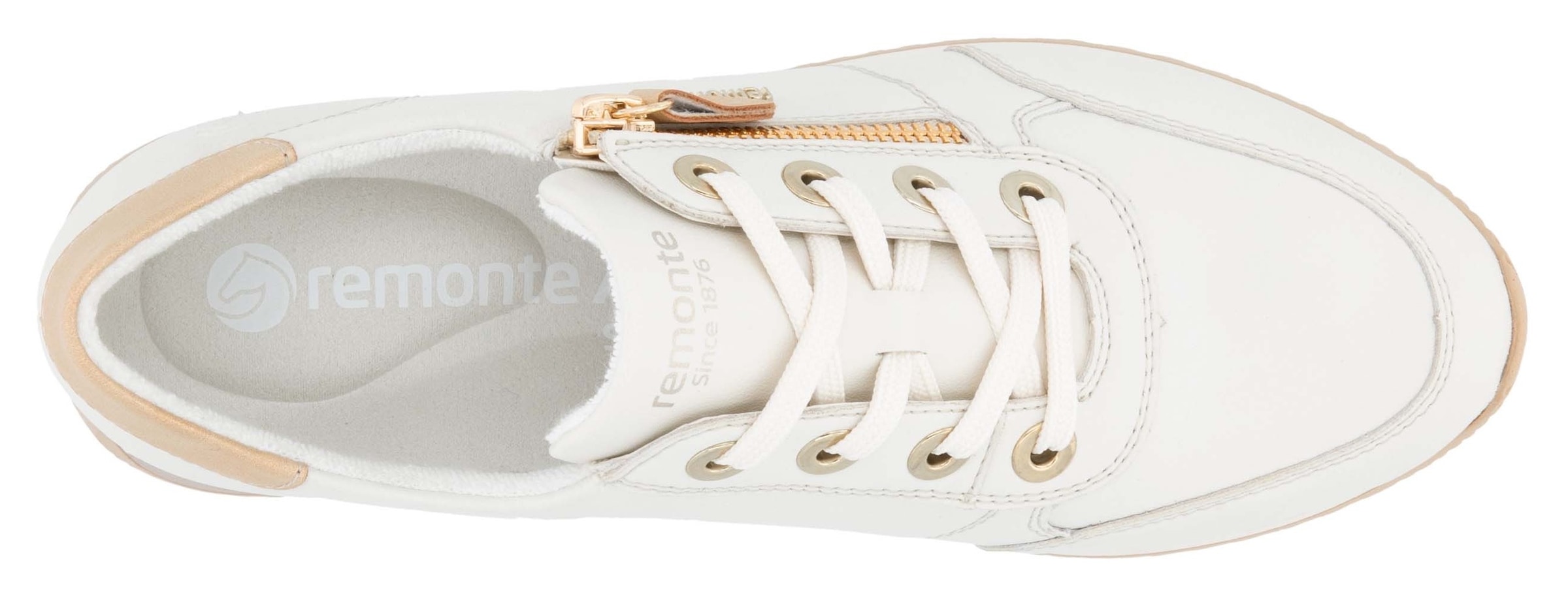 Remonte Keilsneaker, Freizeitschuh, Halbschuh, Schnürschuh in schmaler Form