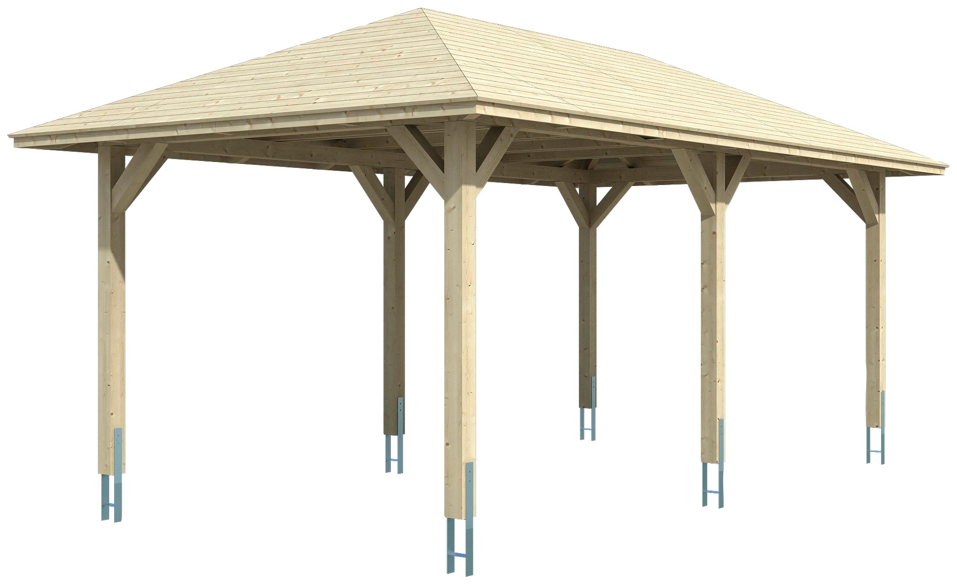 Skanholz Einzelcarport »Taunus« Leimholz 270 cm natur