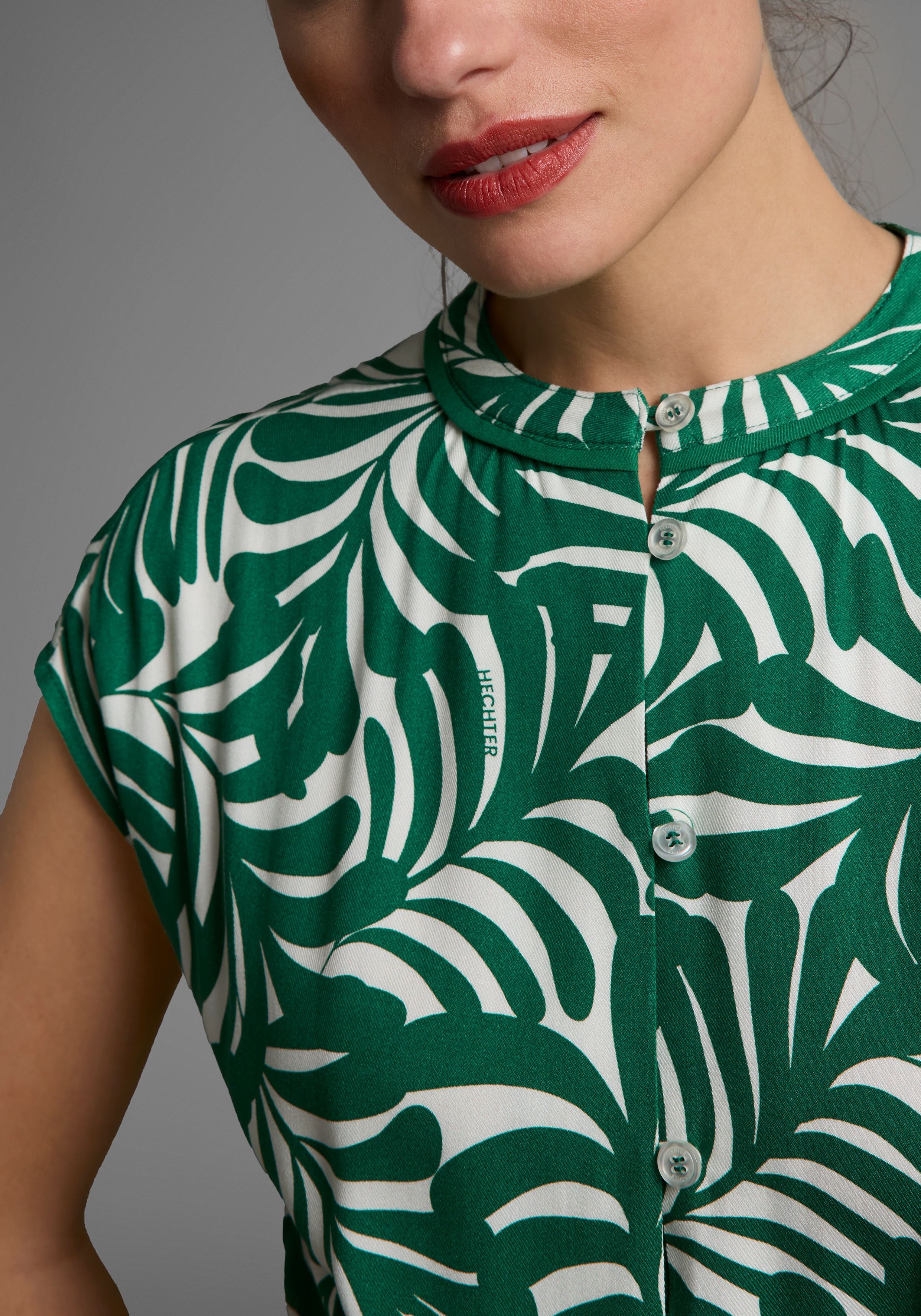 Thumbnail - HECHTER PARIS Midikleid mit Knopfleiste und Bindetaille