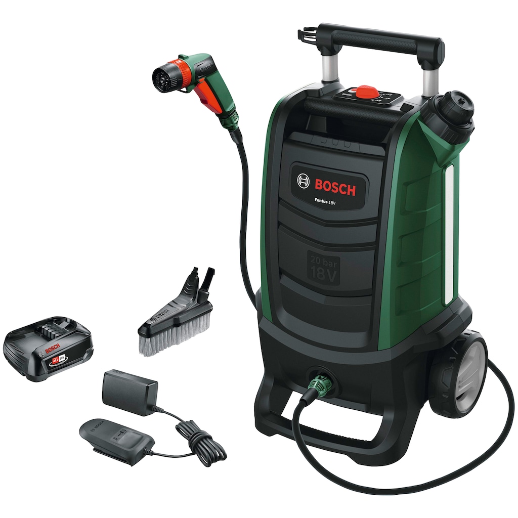 Bosch Home & Garden Akku-Druckreiniger »Fontus 18V«, inkl. Akku und Ladegerät