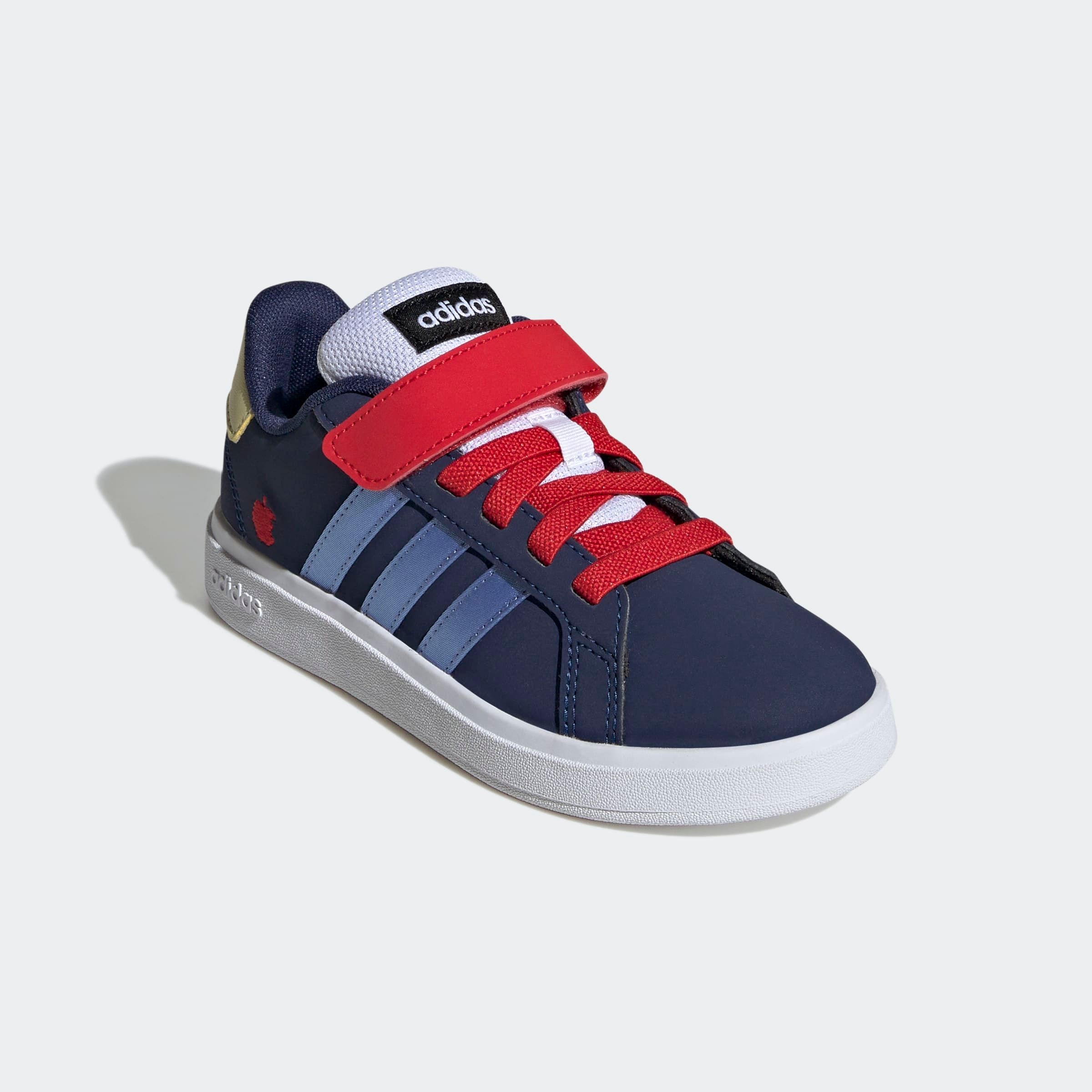 Mädchen Sneaker "ADIDAS DISNEY SNOW WHITE GRAND COURT 00S KINDER", ADIDAS SPORTSWEAR, Gr. 34, blau, Synthetik, Schuhe, für Kinder & Jugendliche