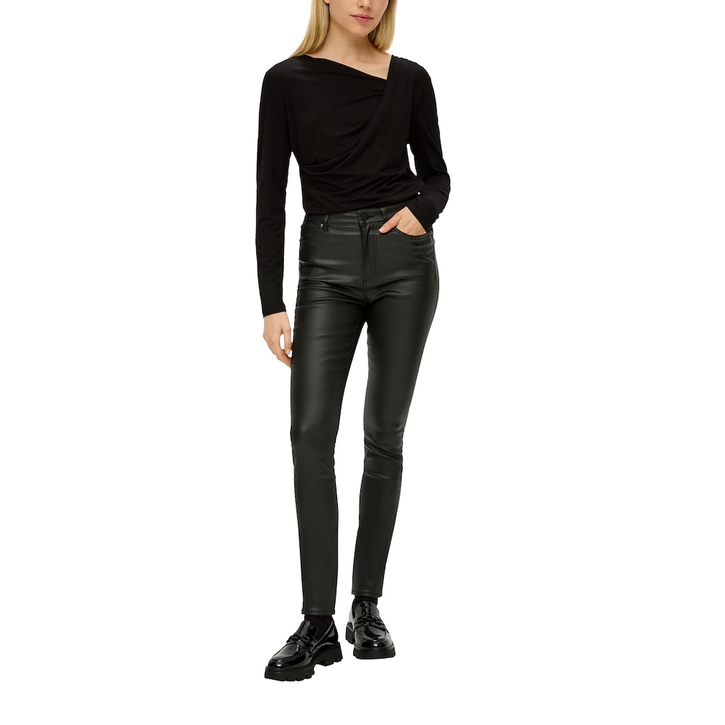 s.Oliver Skinny-fit-Jeans, in glänzender Optik