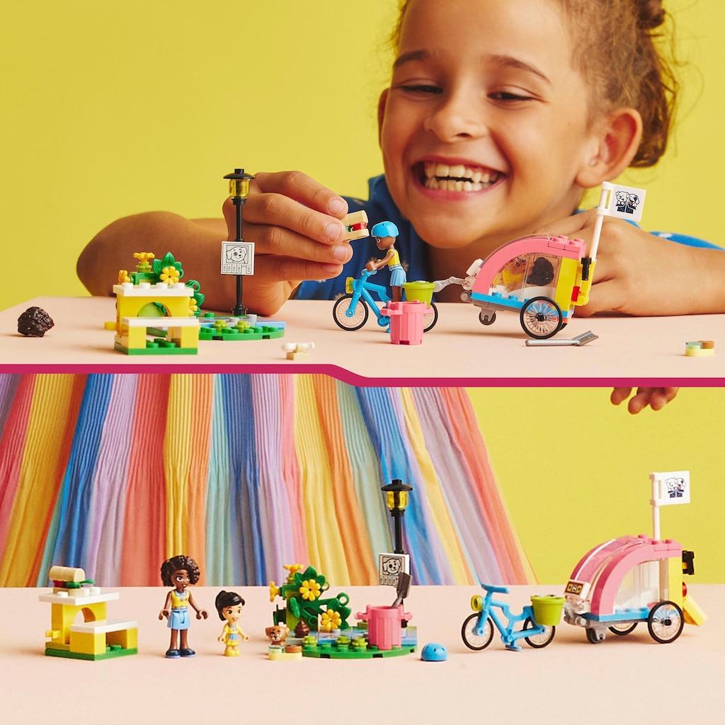 LEGO® Konstruktionsspielsteine »Hunderettungsfahrrad (41738), LEGO® Friends«, (125 St.)