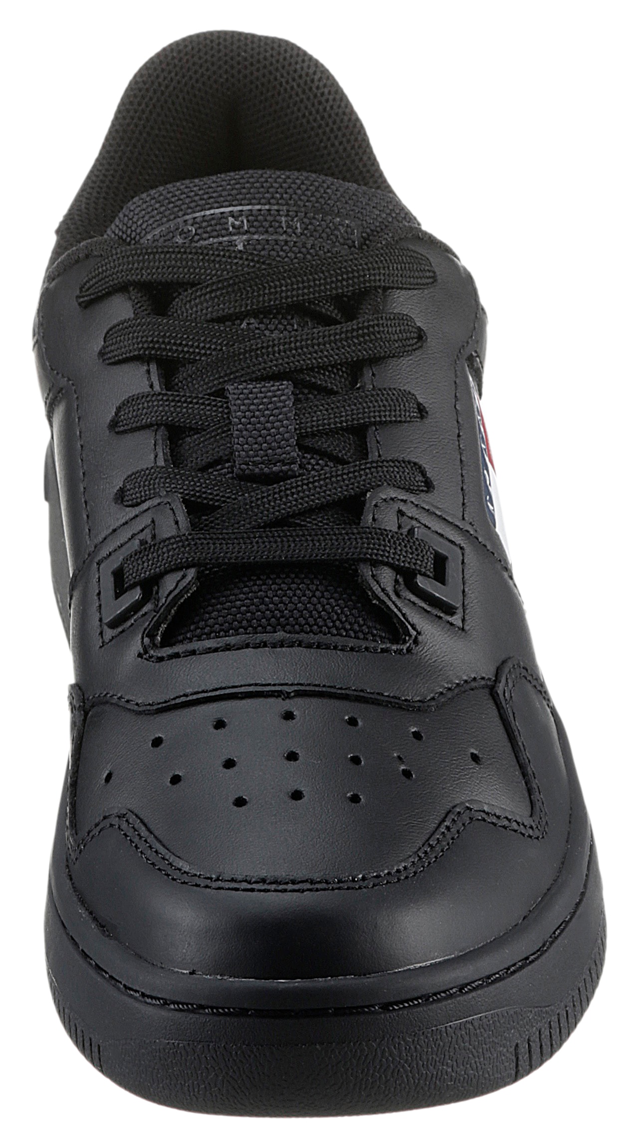 Tommy Jeans Plateausneaker »TJW RETRO BASKET ESS«, Freizeitschuh, Halbschuh, Schnürschuh mit seitlicher Logoflagge