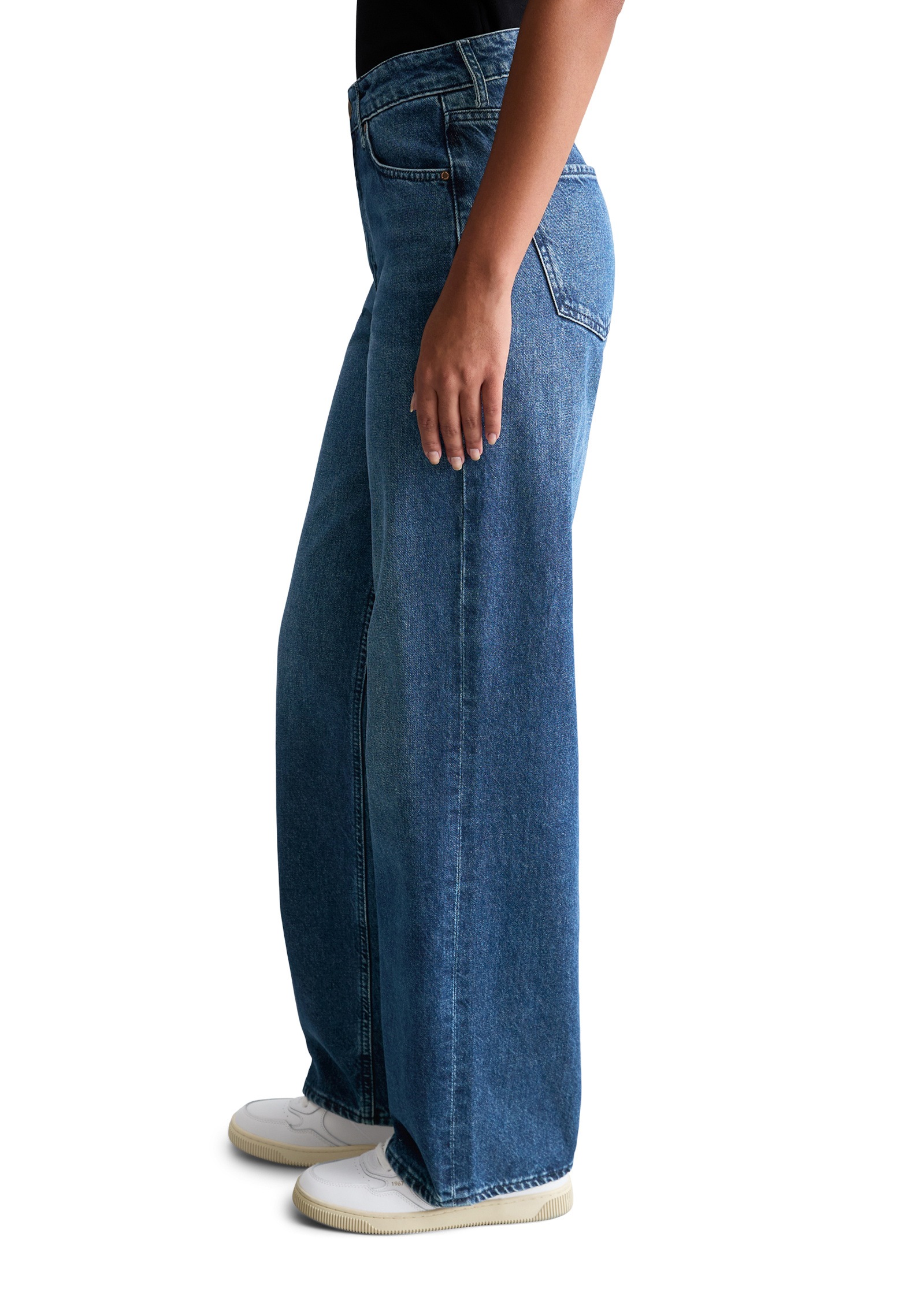 Marc OPolo DENIM Weite Jeans "aus Baumwolle ohne Stretch" günstig online kaufen