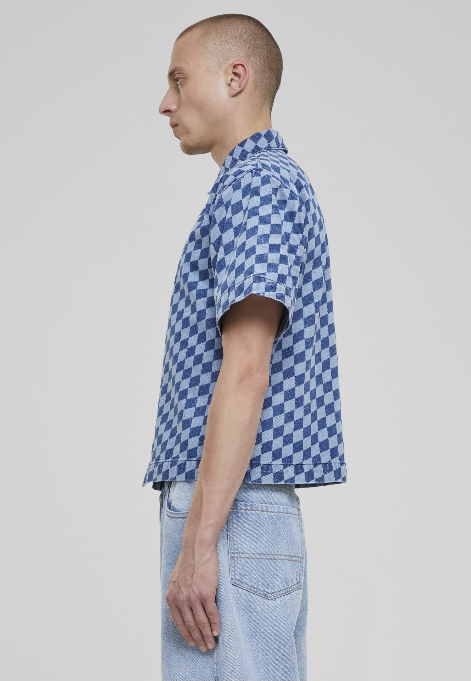 URBAN CLASSICS Flanellhemd »Urban Classics Laser Check Printed Boxy Shirt« 1 Stk.