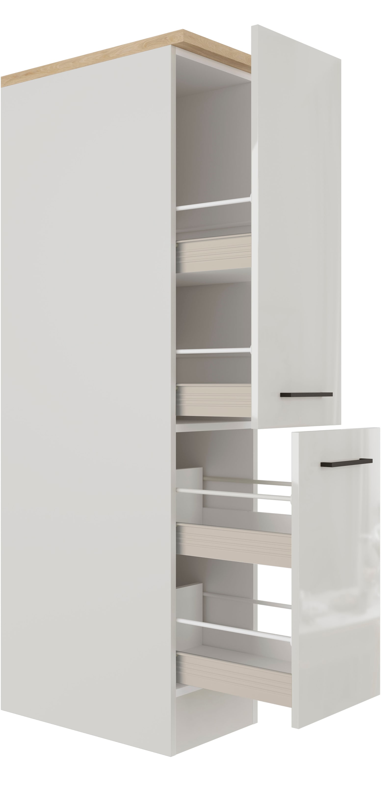 Flex-Well Apothekerschrank »Lund«, (B x H x T) 30 x 161 x 57 in Highboardhöhe