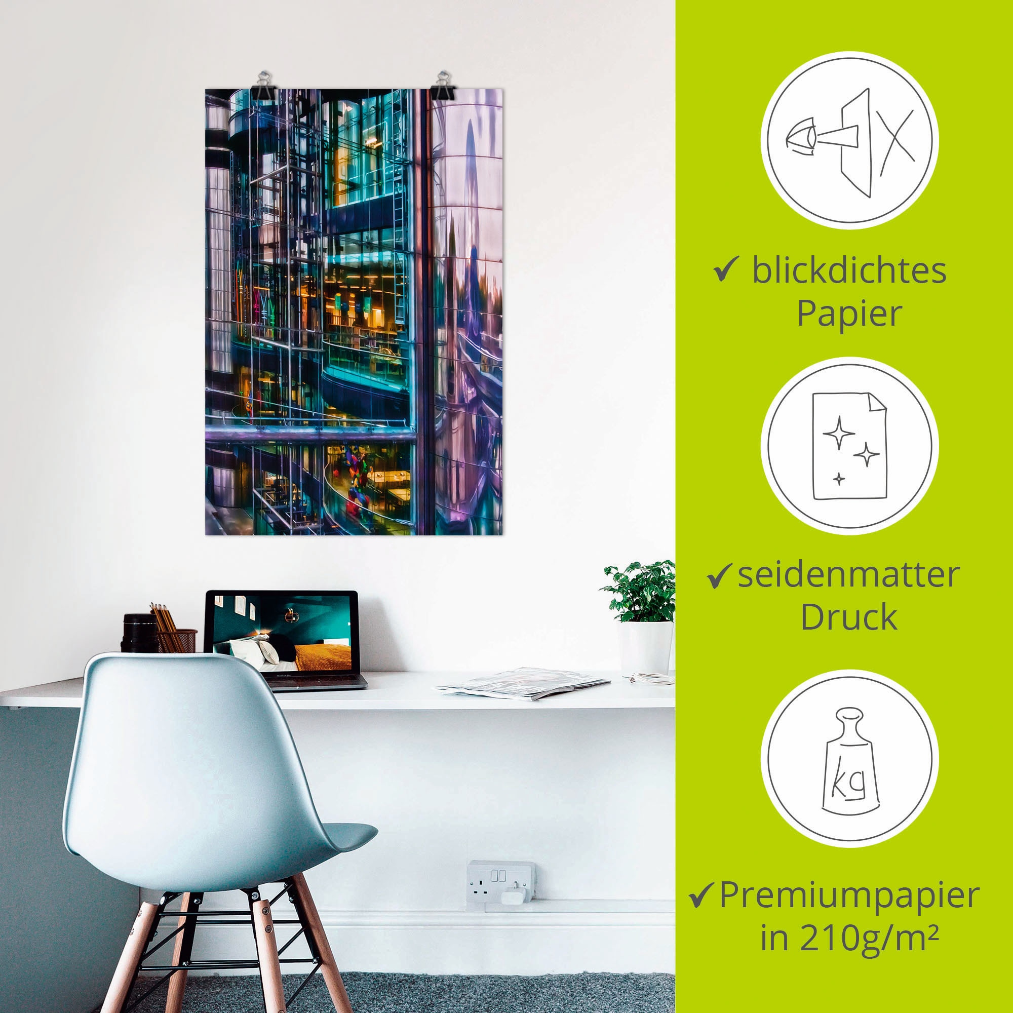 Artland Wandbild »Kunst und Wissenschaft«, Elemente der Architektur, (1 St.), als Alubild, Leinwandbild, Wandaufkleber oder Poster in versch. Größen