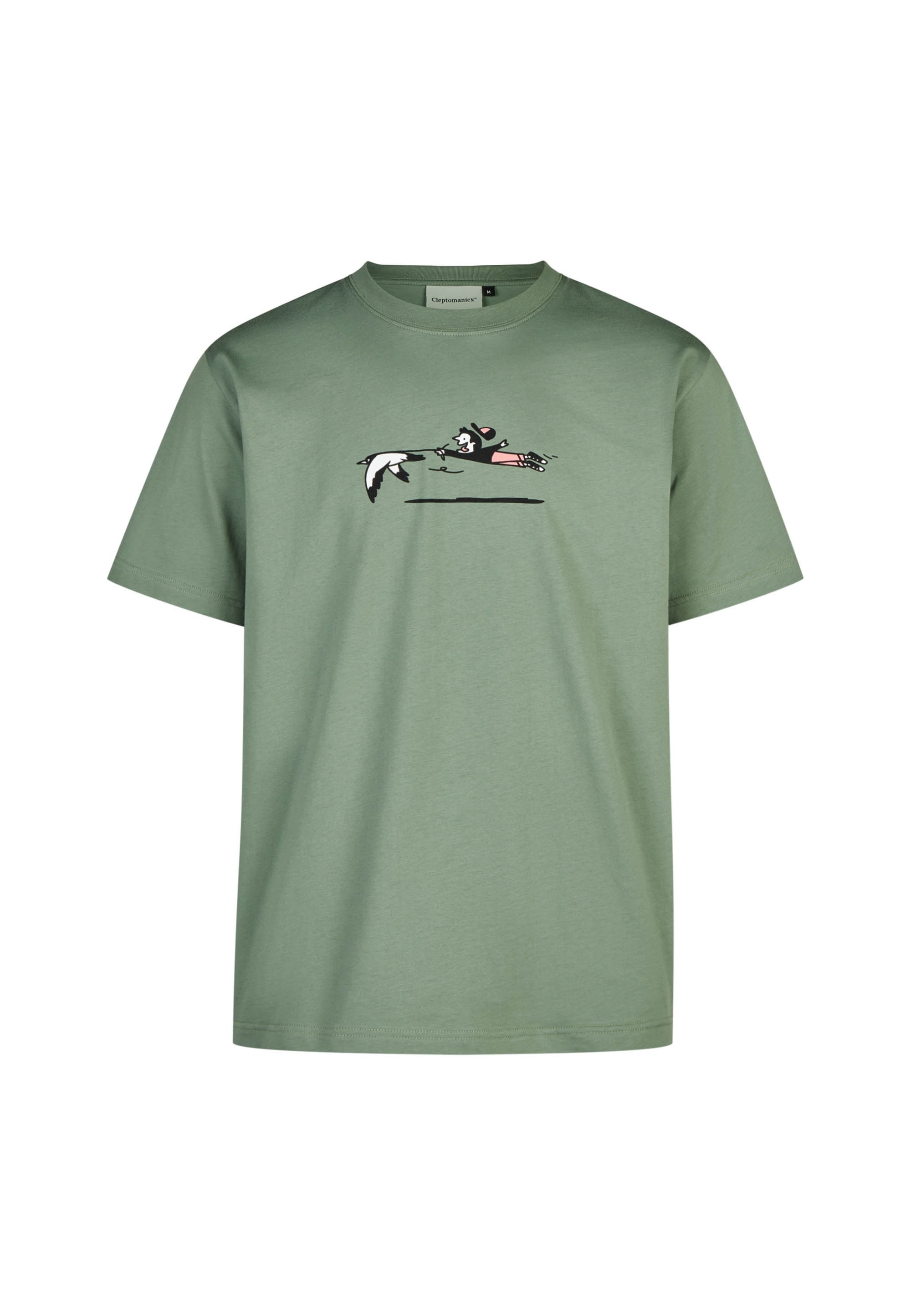 Cleptomanicx T-Shirt »Walk the Gull« mit Rundhals und Print-Motiv